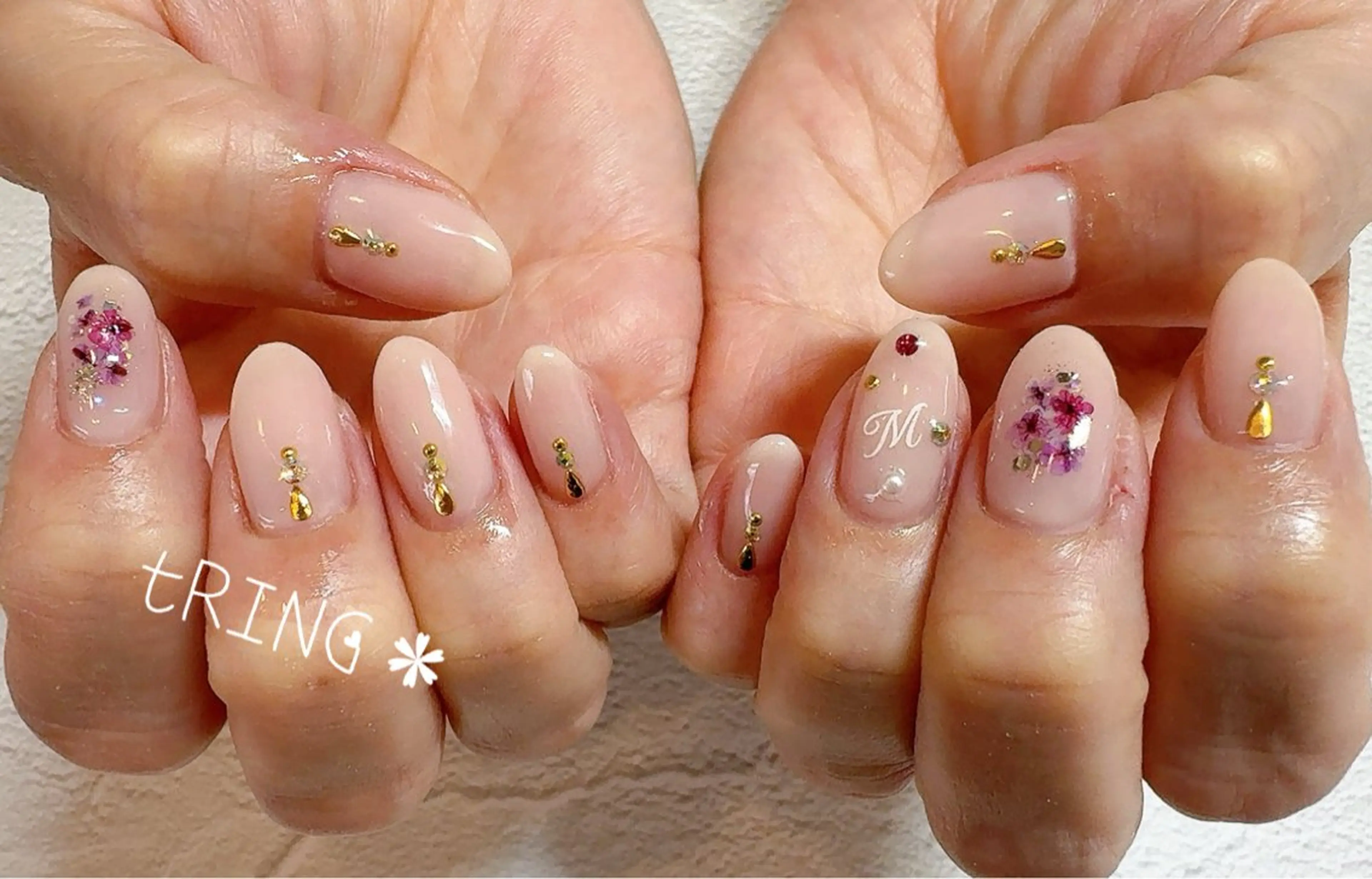 ネイル ハンドネイル tRING＊ しいの木台のネイルデザイン