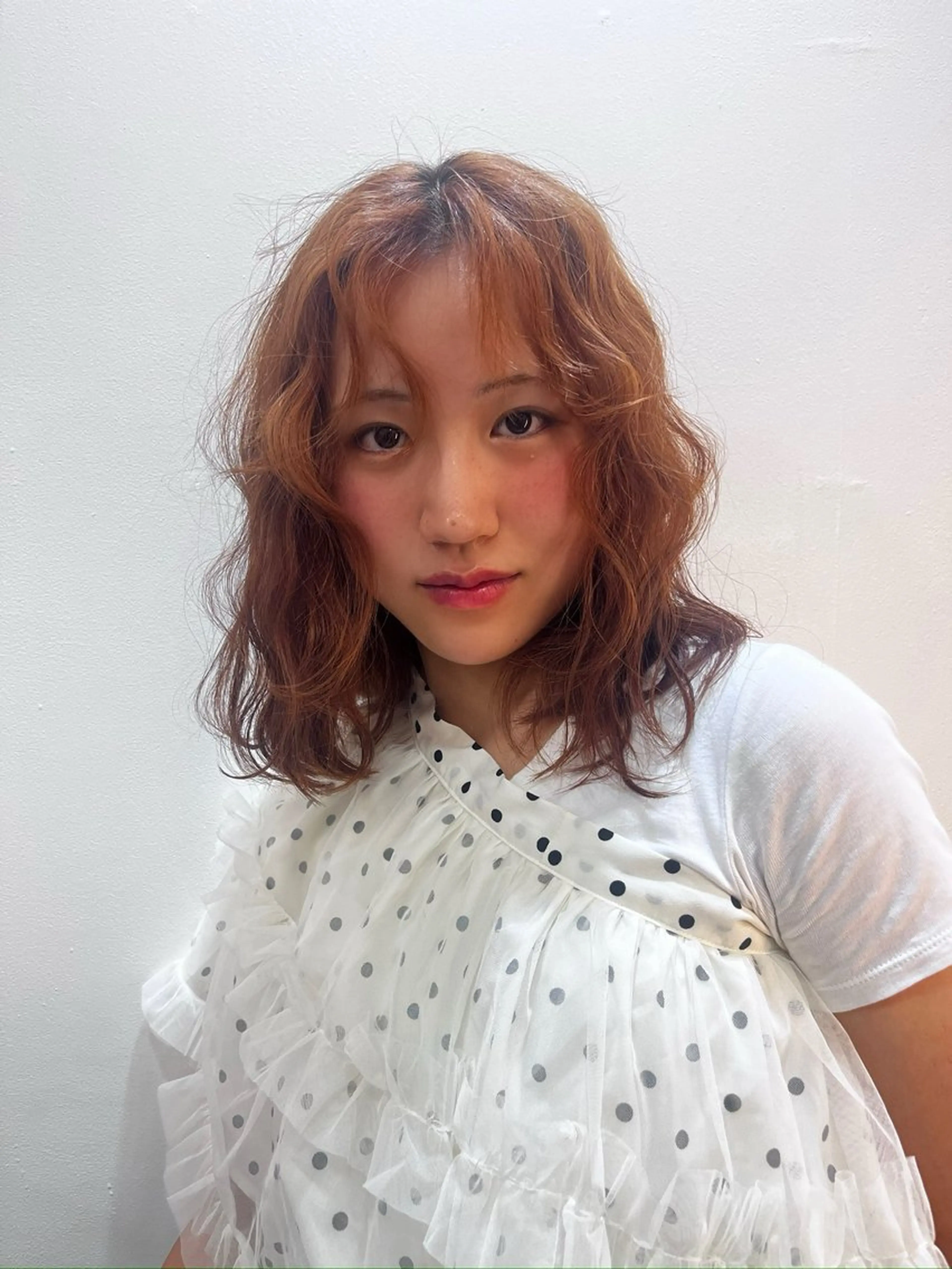 カラー ヘアカラー トリートメント ness 一花のヘアスタイル