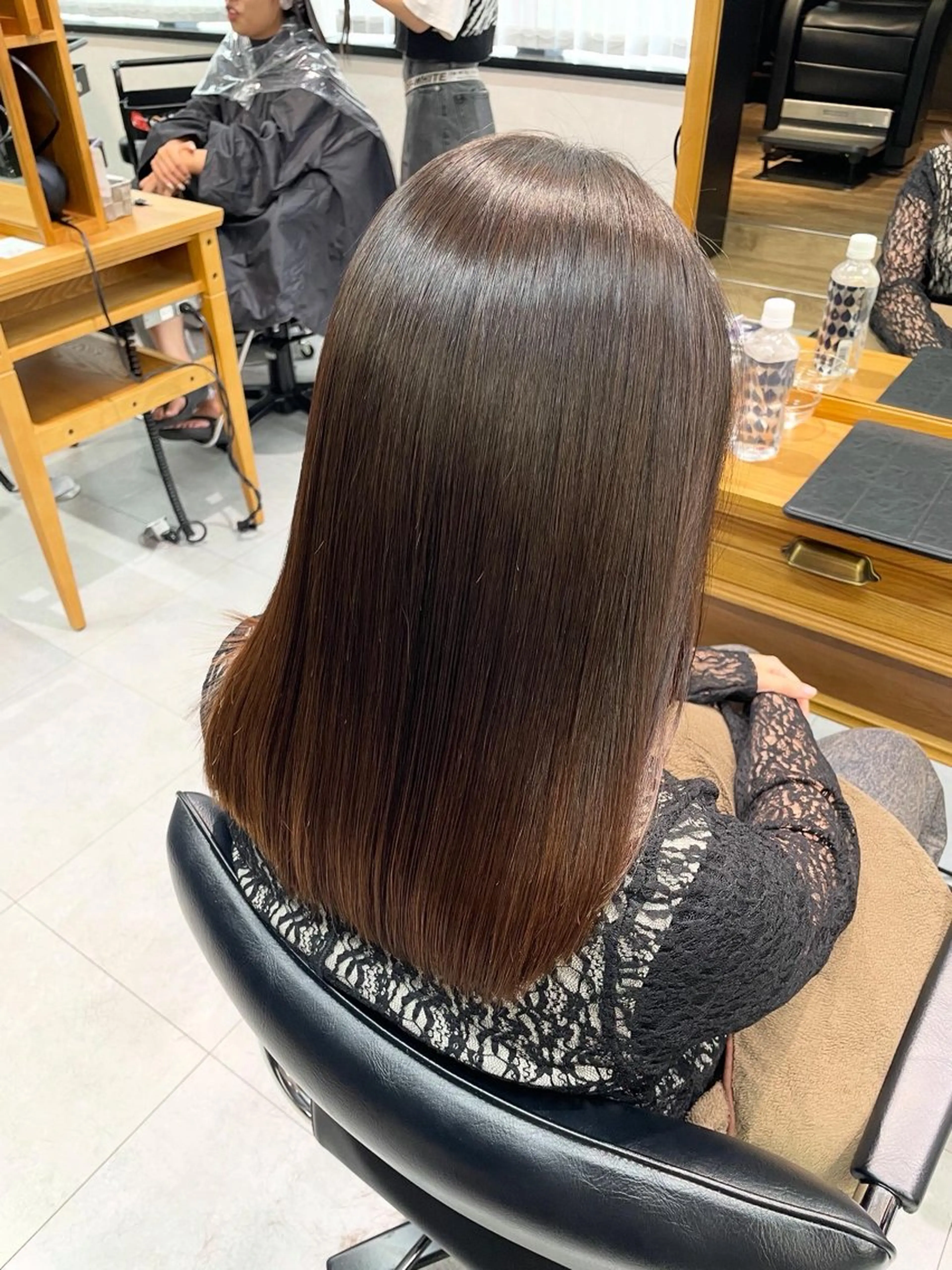 ミディアム 縮毛矯正 カット 縮毛矯正 トリートメント ✨横須賀髪質改善✨️ 加藤 百音のヘアスタイル