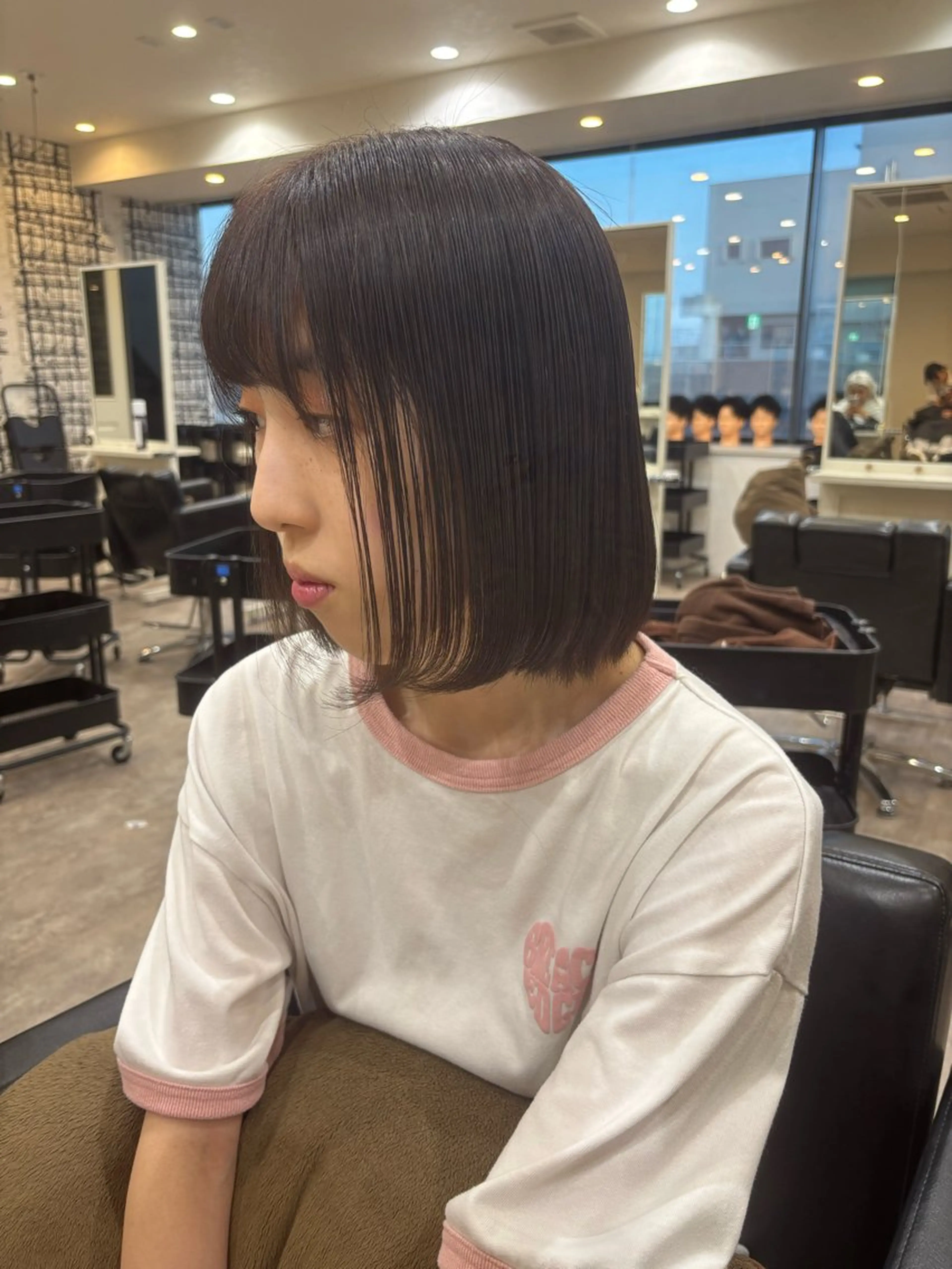 縮毛矯正 梶田 紅芭のヘアスタイル