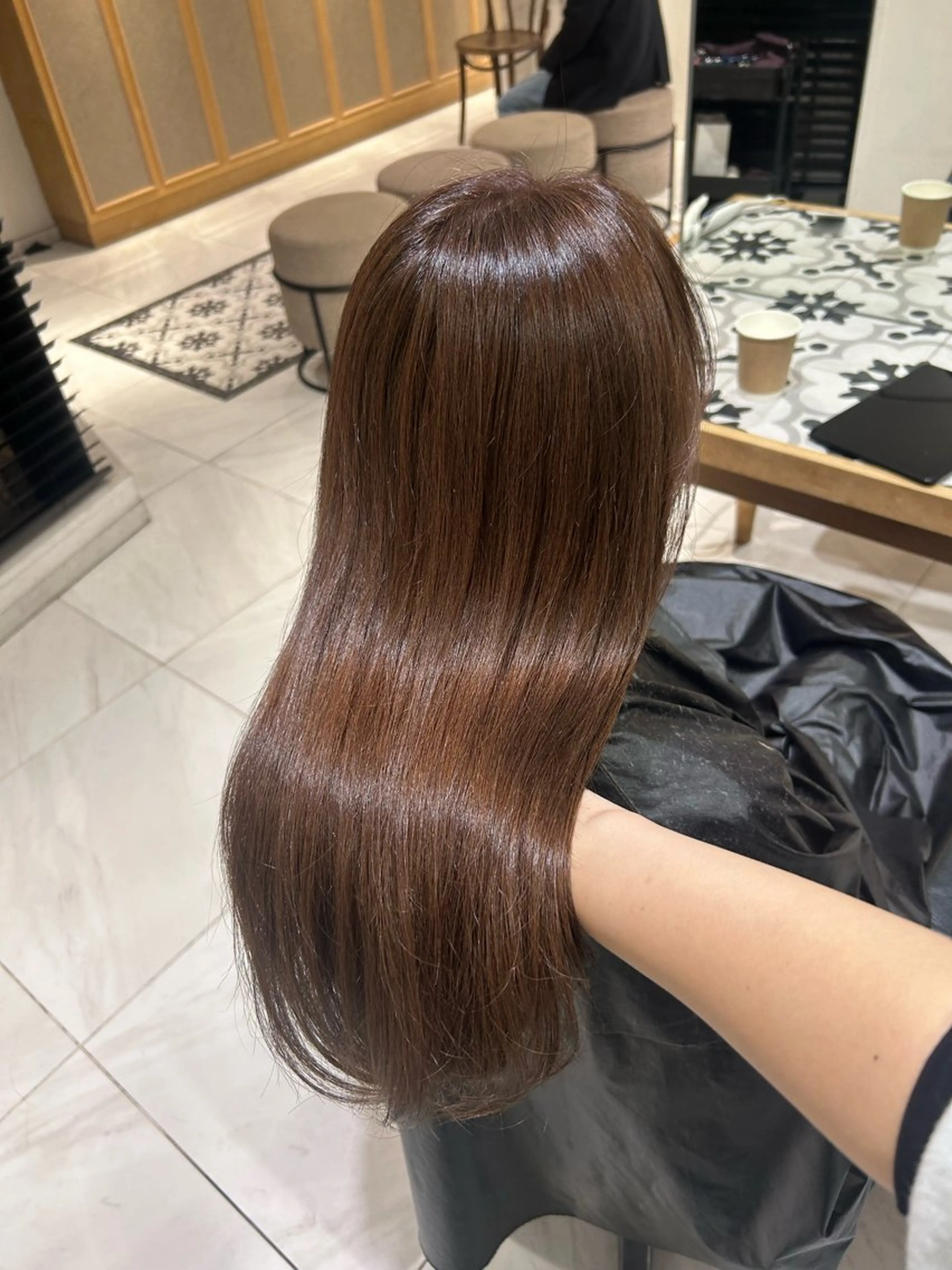 カラー ブリーチ ブリーチなしカラー ヘアカラー トリートメント ヘッドスパ ヘアセット miko🪽地毛風/ ハイトーン/レイヤーのヘアスタイル