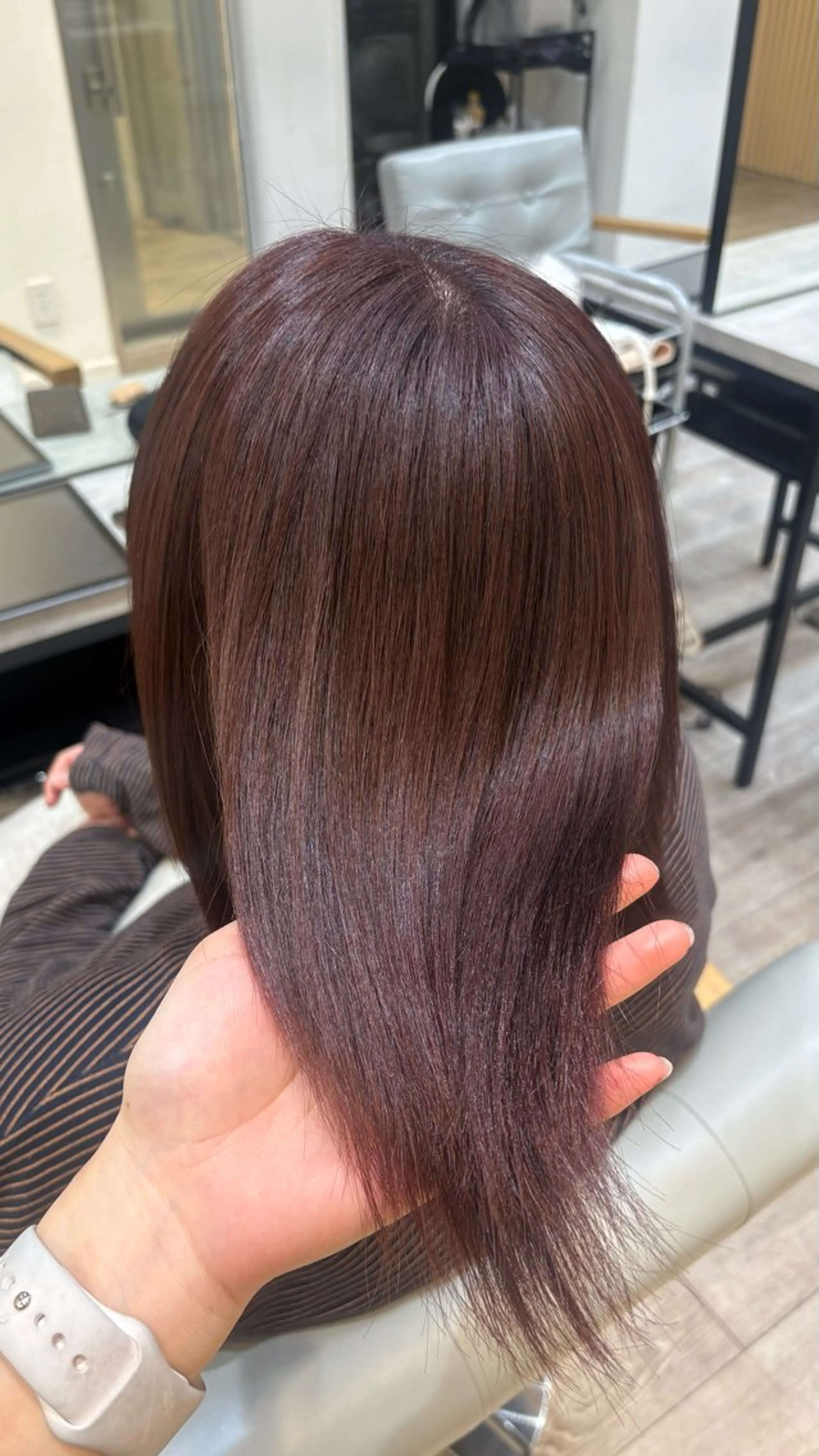 ミディアム 大木 唯月のヘアスタイル