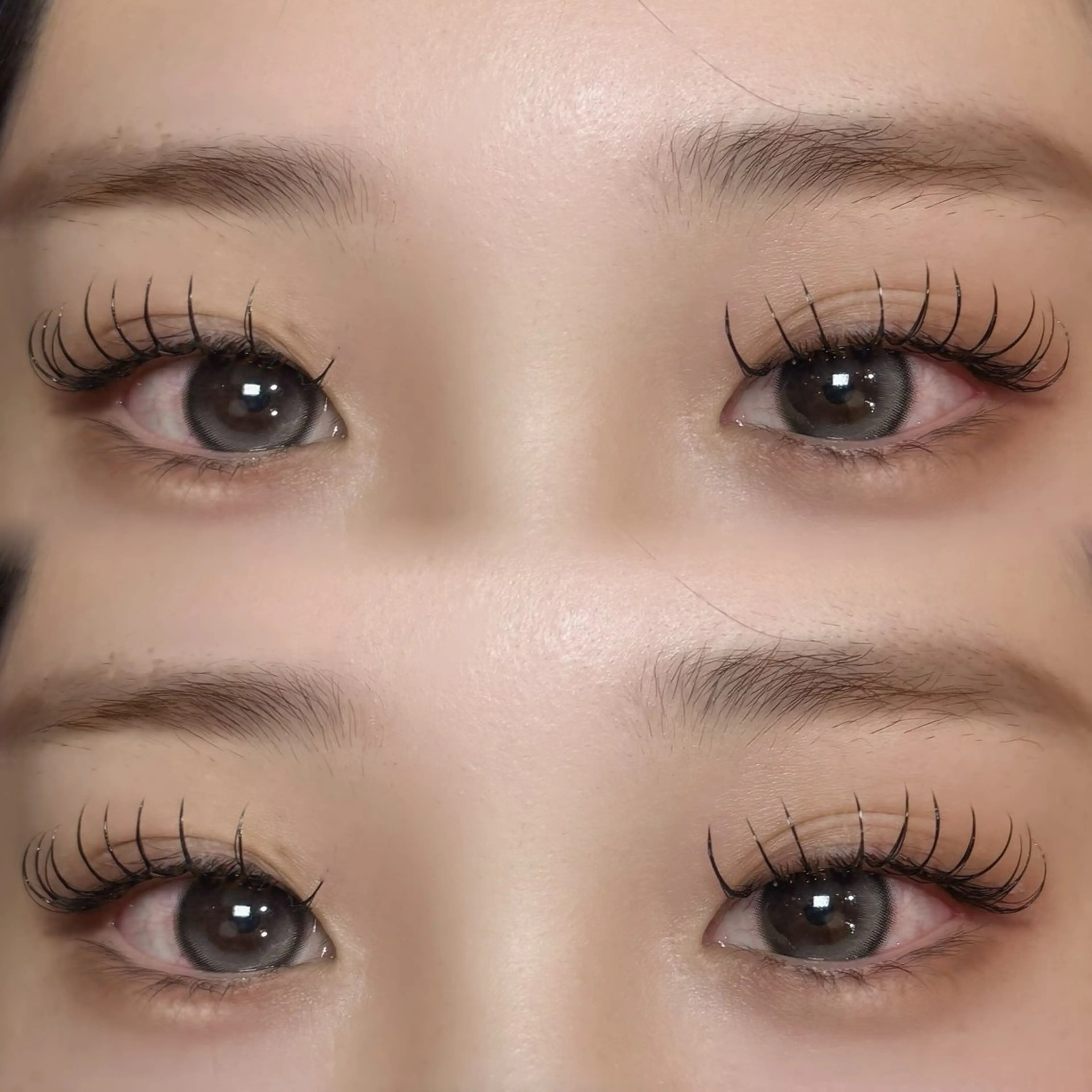 マツエク・マツパ ｢韓国風カラー ｣サナのヘアスタイル