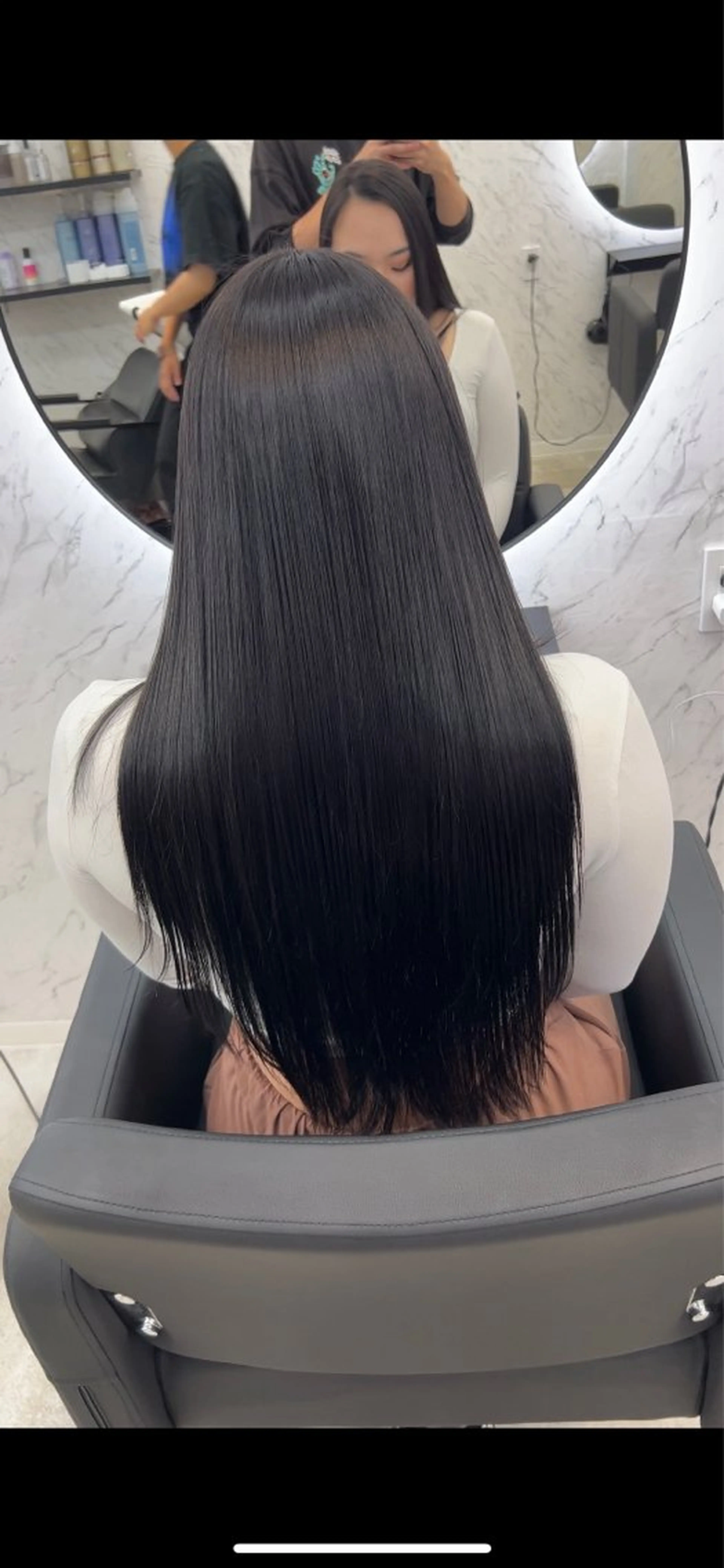 ロング 韓国パーマ 美容師 和田爽良のヘアスタイル