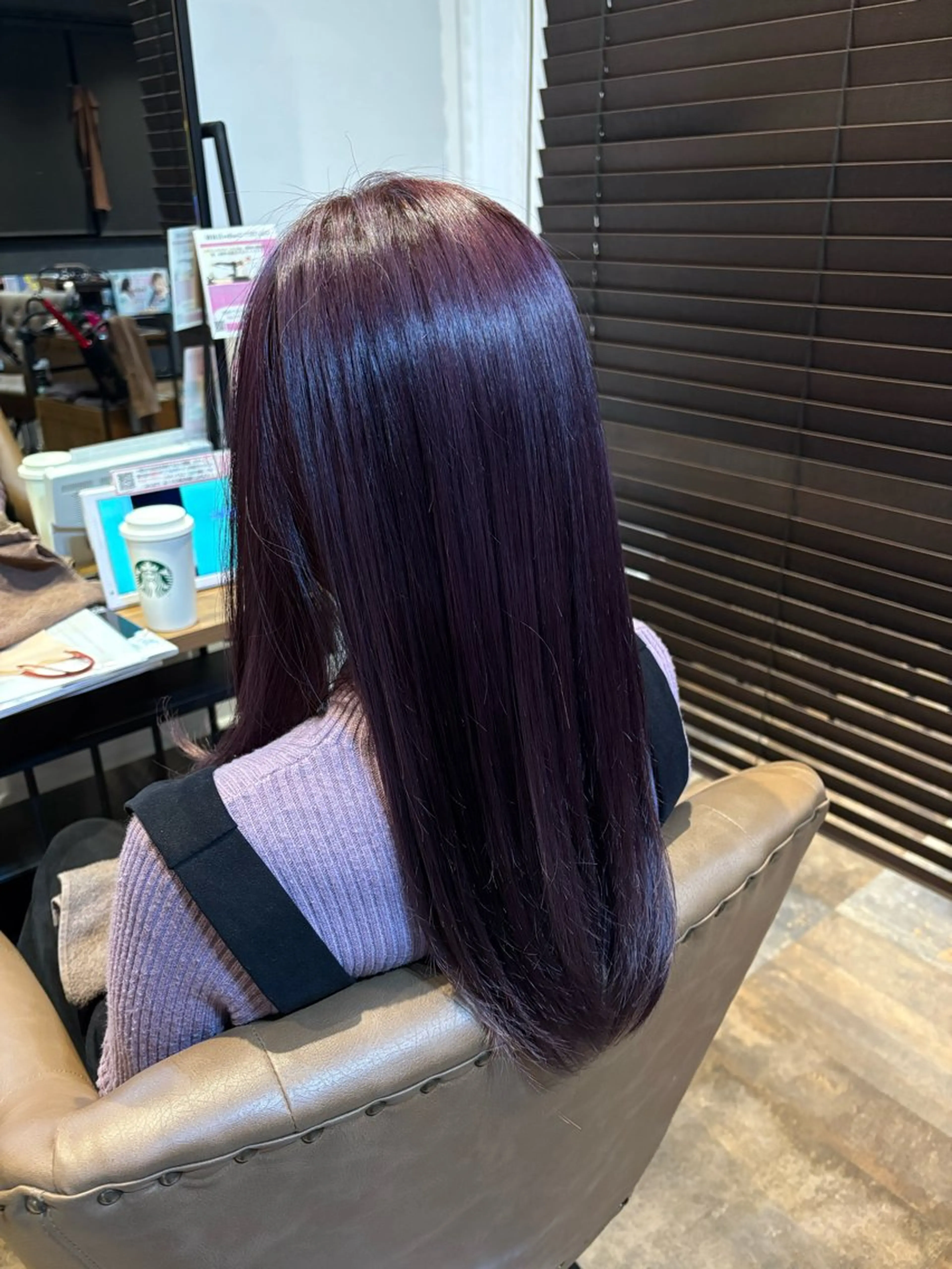 ロング カラー ダブルカラー 髪質改善 飯村 麻莉奈のヘアスタイル