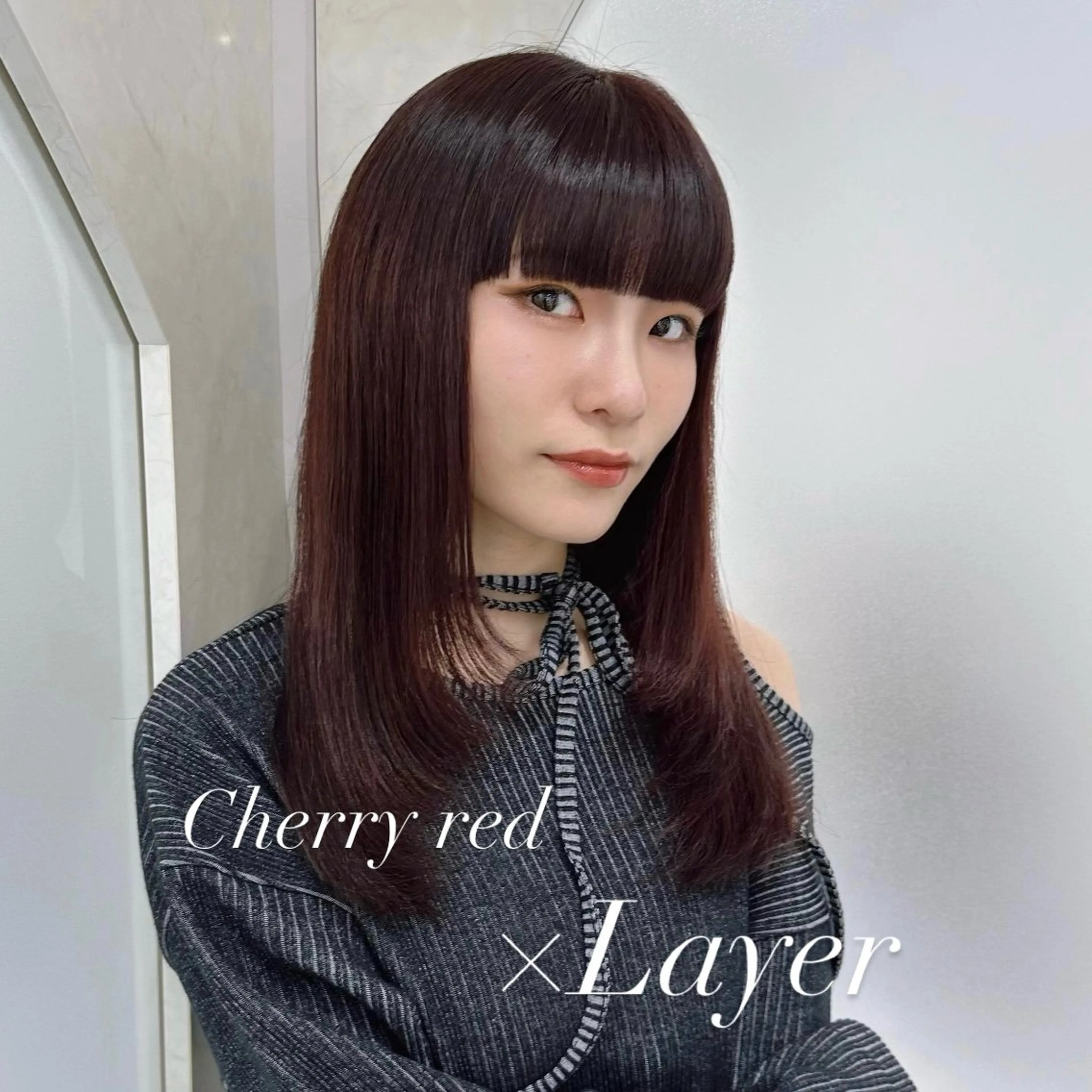 セミロング 韓国𝐻𝑎𝑖𝑟 🇰🇷🖤ハラのヘアスタイル