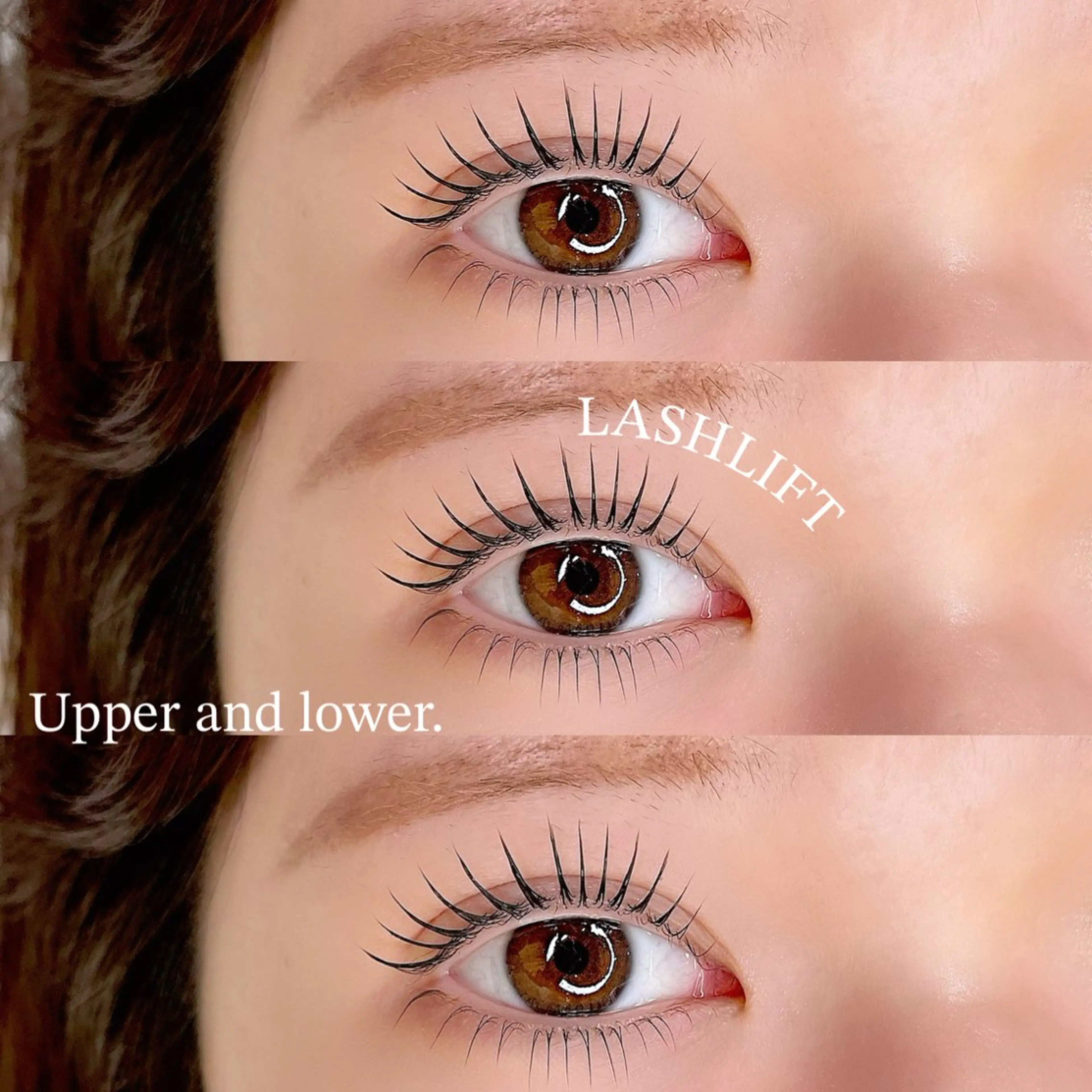 【人気No.3】上下パリジェンヌラッシュリフト(コーティング仕上げ付)/束感/天神の写真