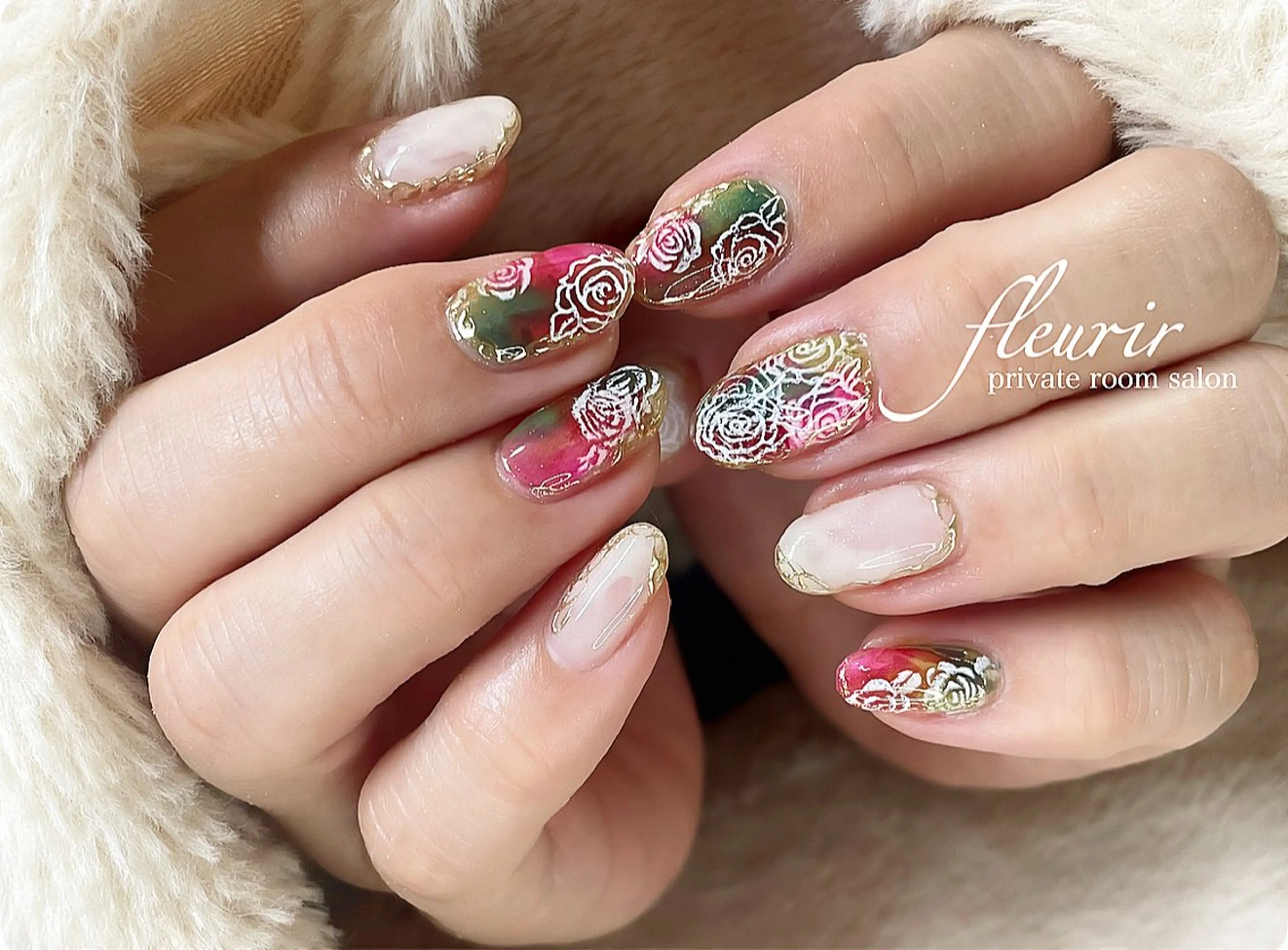 ネイル フルリール 【プライベートサロンのネイルデザイン