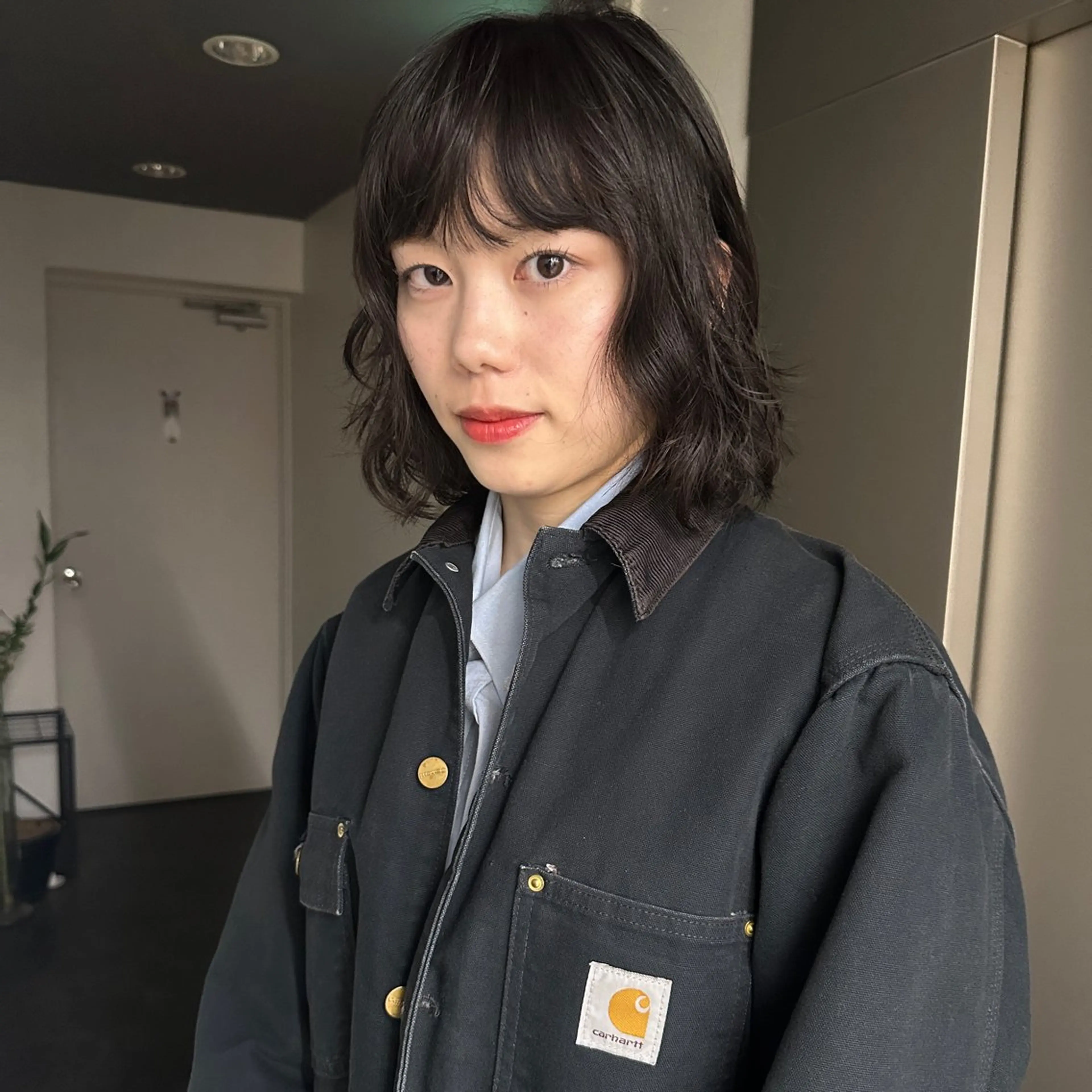 ショート カラー パーマ カット ヘアカラー パーマ ボブ/レイヤー/ケア パーマ/リュウタのヘアスタイル