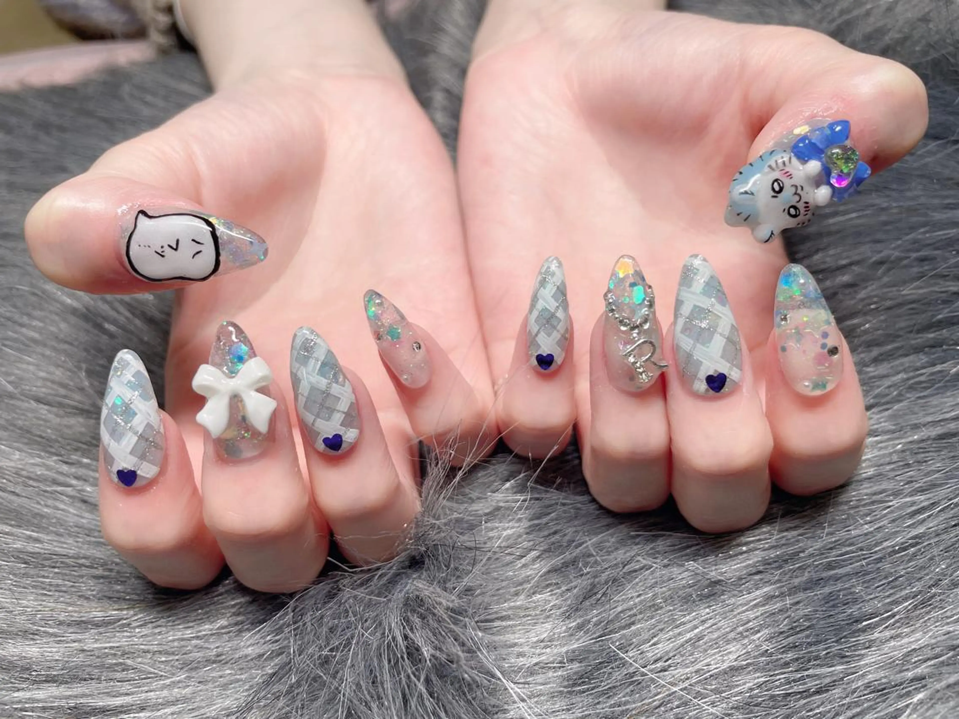 ミディアム ネイル ハンドネイル 《LB》ラブリエ Nail&eyeのマツエク・マツパデザイン