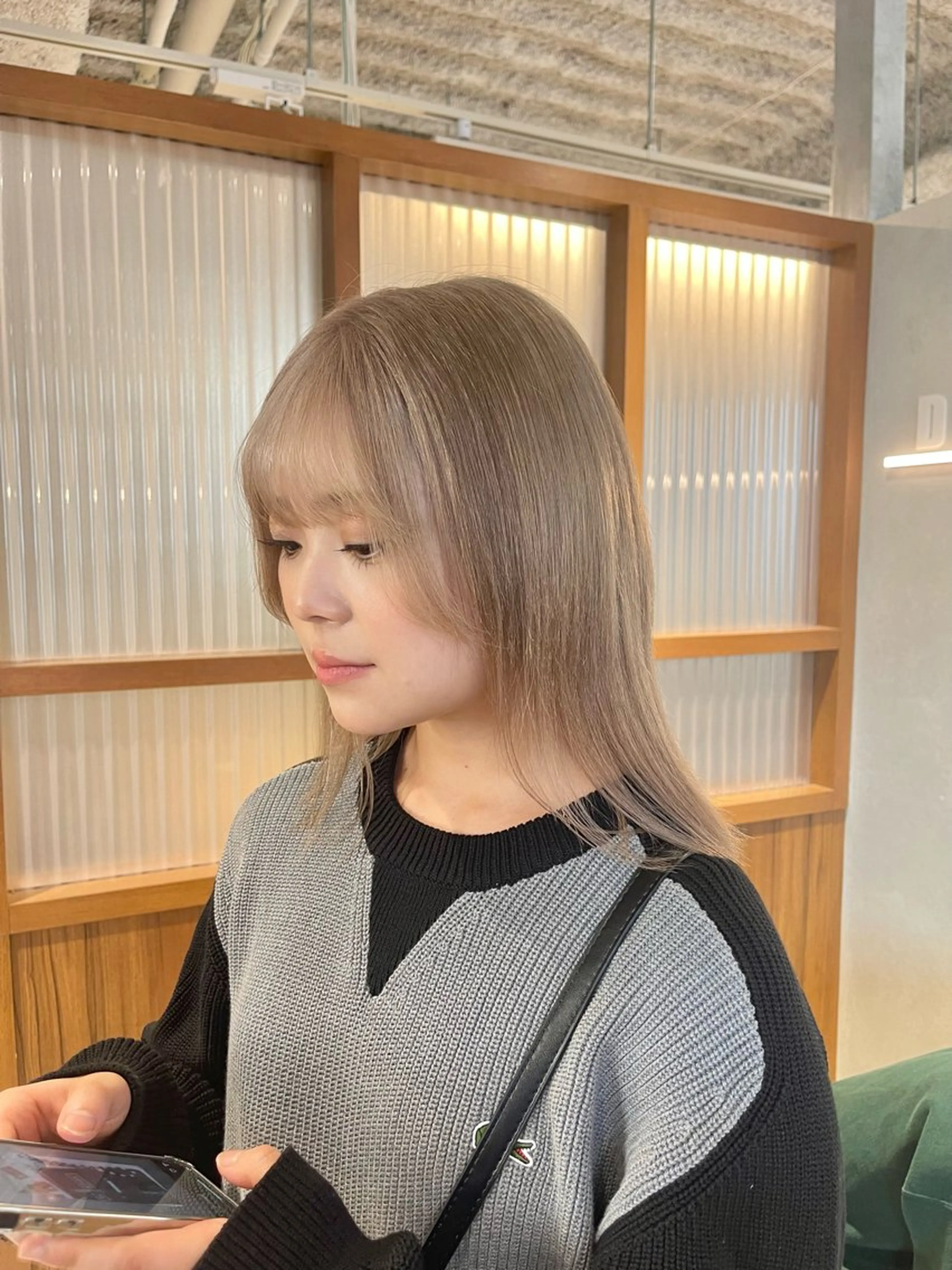 ミディアム カット ヘアカラー トリートメント himeka🪽 アレンジ/ブリーチのヘアスタイル