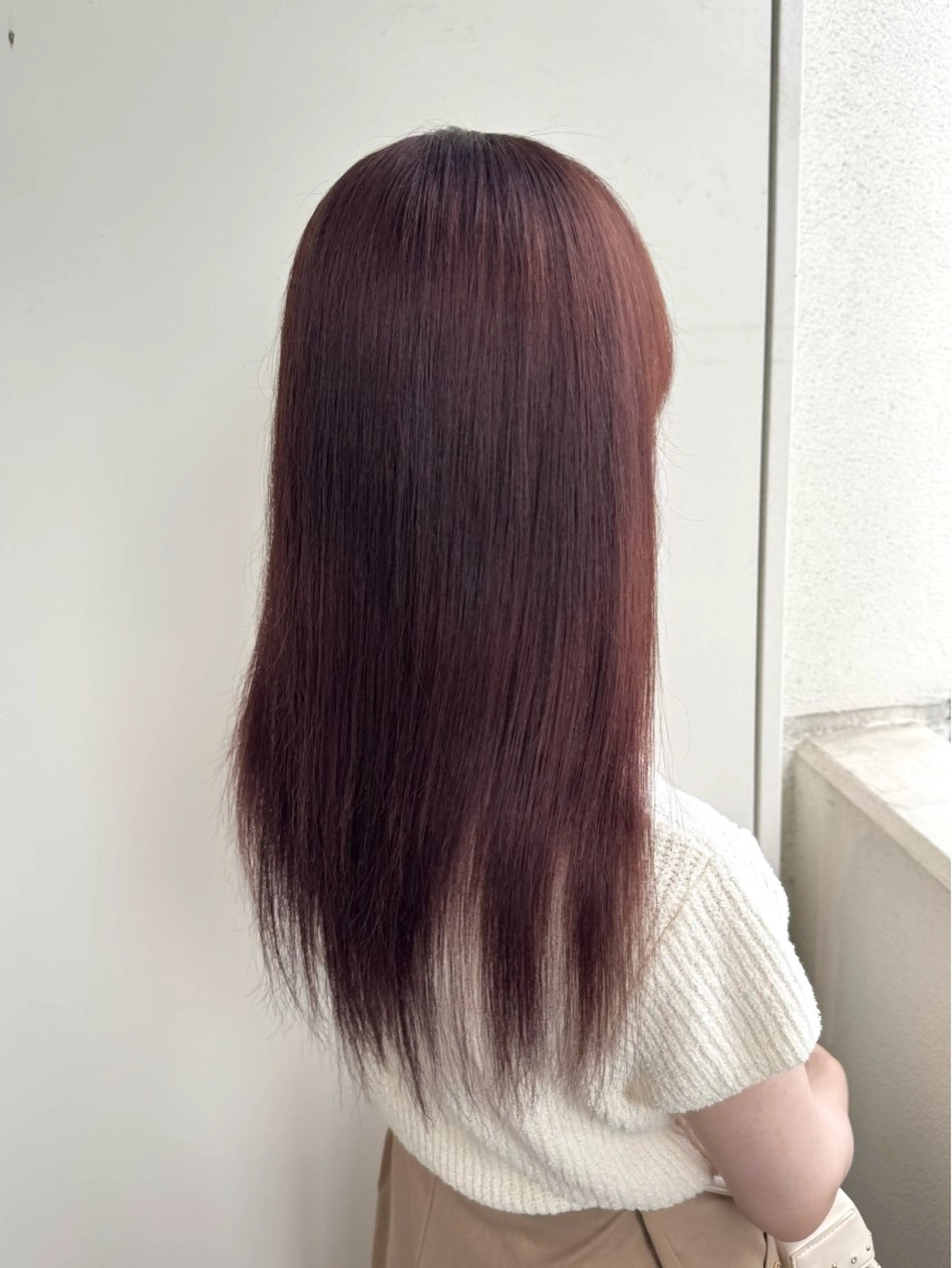 ロング カラー ヘアカラー トリートメント 美髪縮毛矯正/暖色 カラー/ヘアメのヘアスタイル