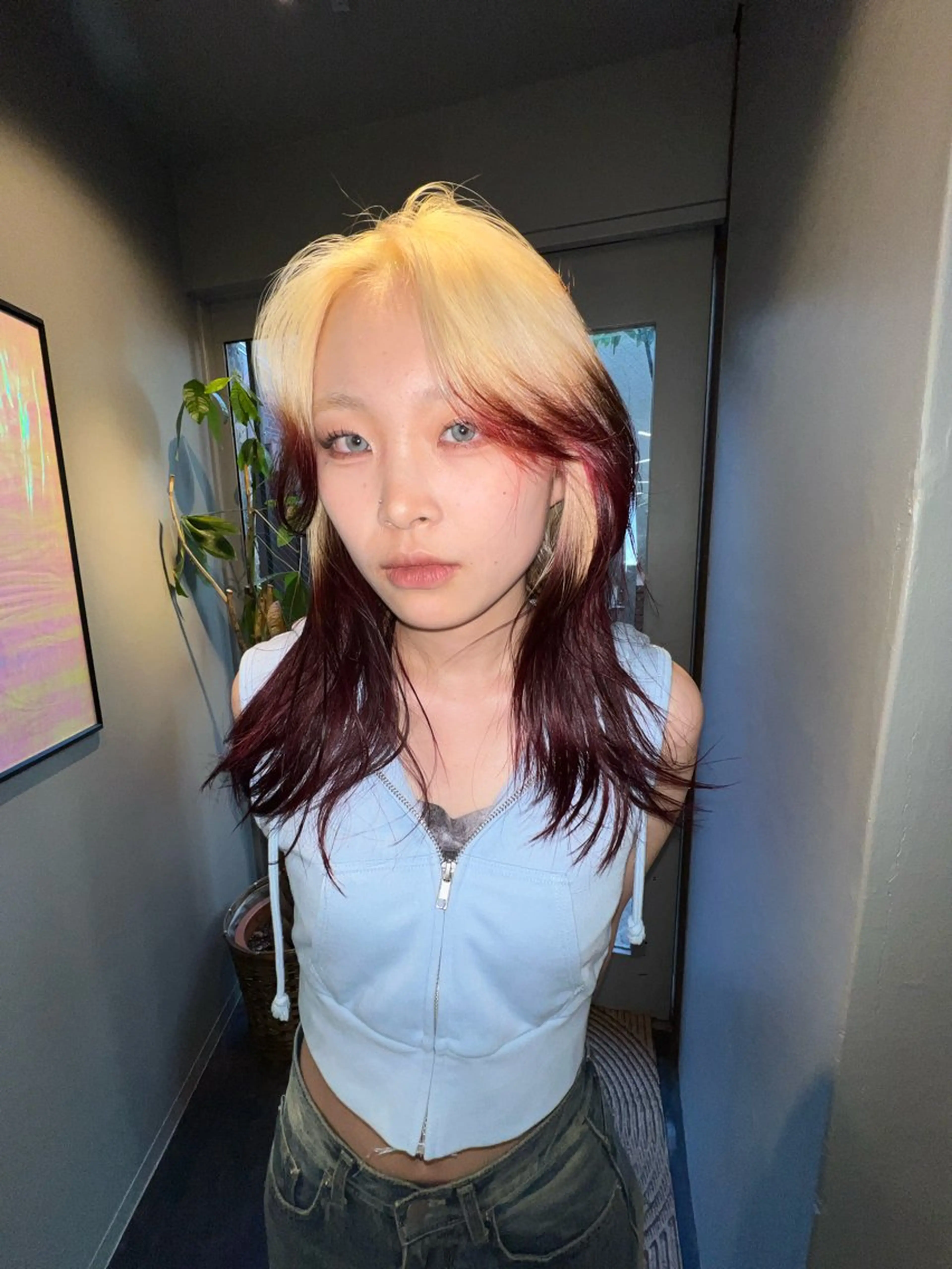 ロング カラー カット ヘアカラー 圧倒的デザイン力 店長🎨RENAのヘアスタイル