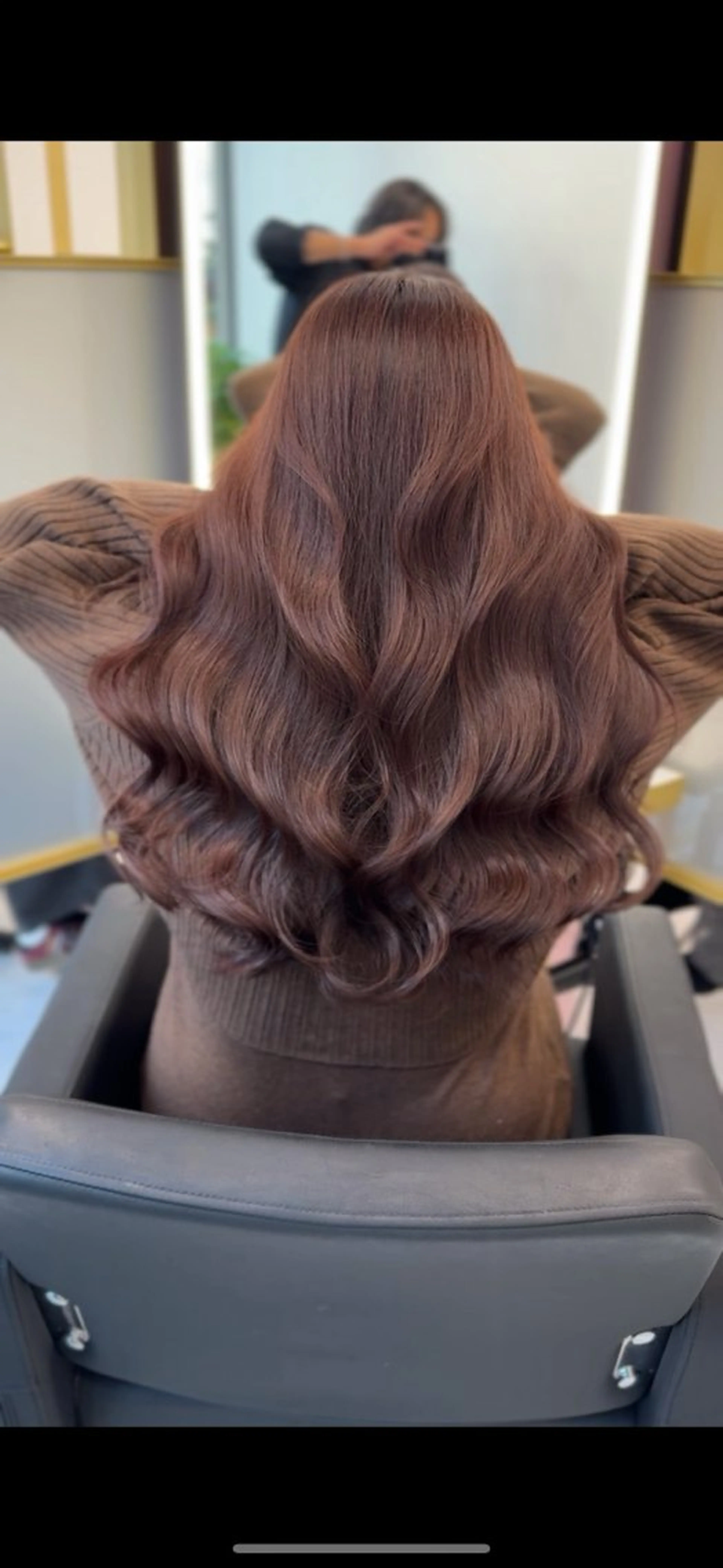 ロング カラー ブラウンカラー ピンクカラー ヘアカラー トリートメント 🍒暖色🍒ブリーチ なしカラー/たくみ。のヘアスタイル