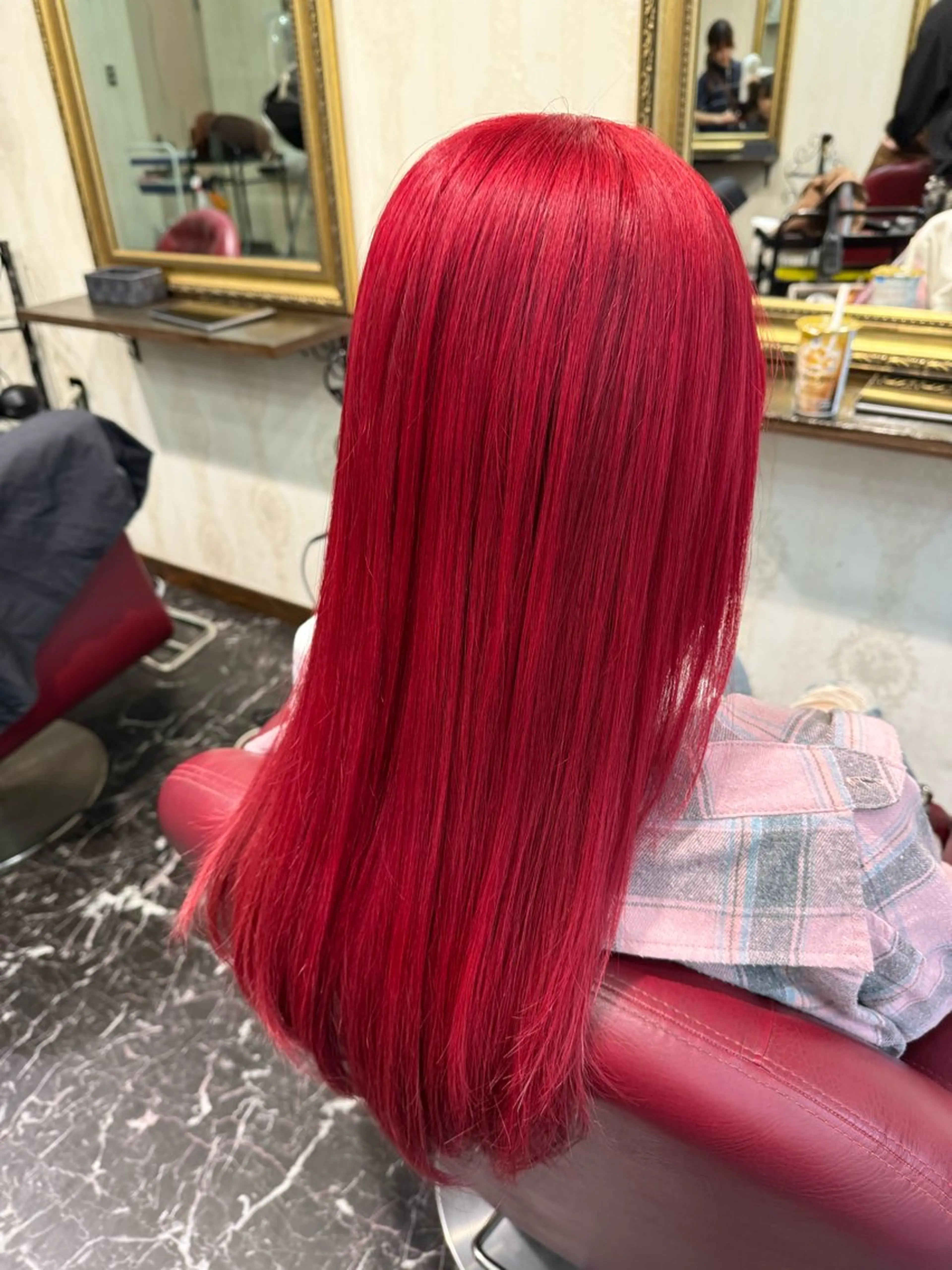 ロング 縮毛矯正 スーパーロング育成 💖田所のヘアスタイル