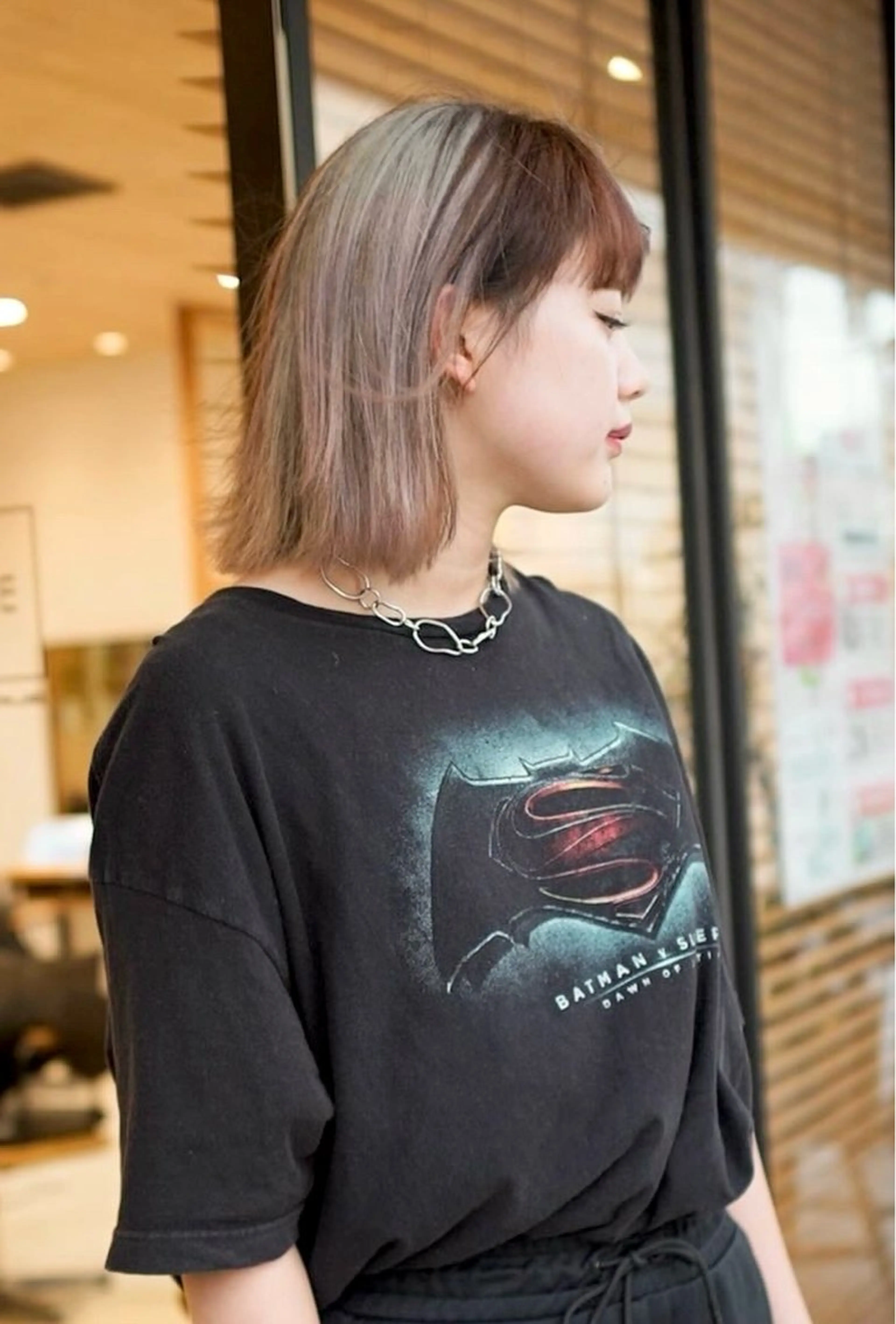 ミディアム カラー ヘアカラー 似合わせ レイヤー須川のヘアスタイル