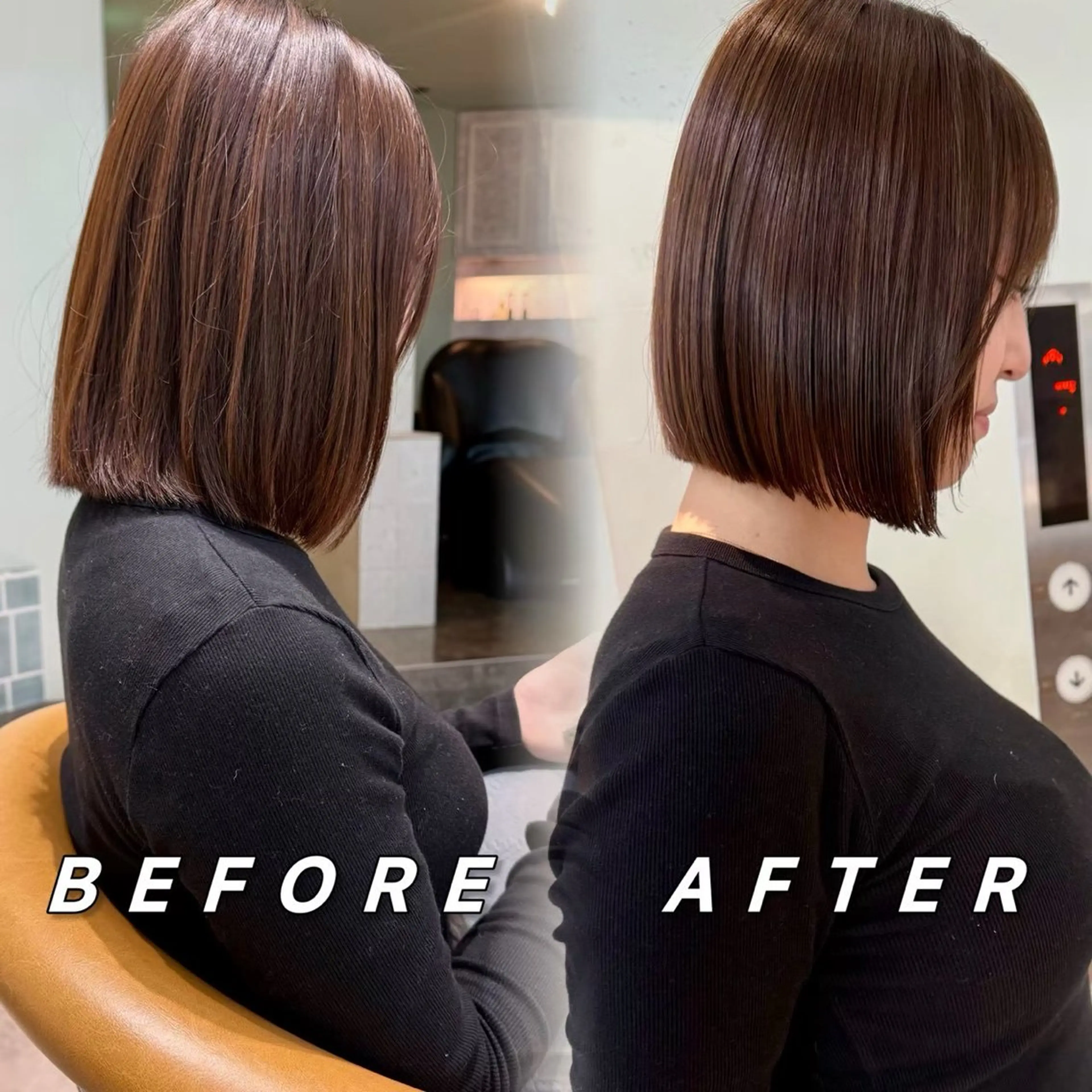 カット ヘアカラー トリートメント Lond jeloudのヘアスタイル