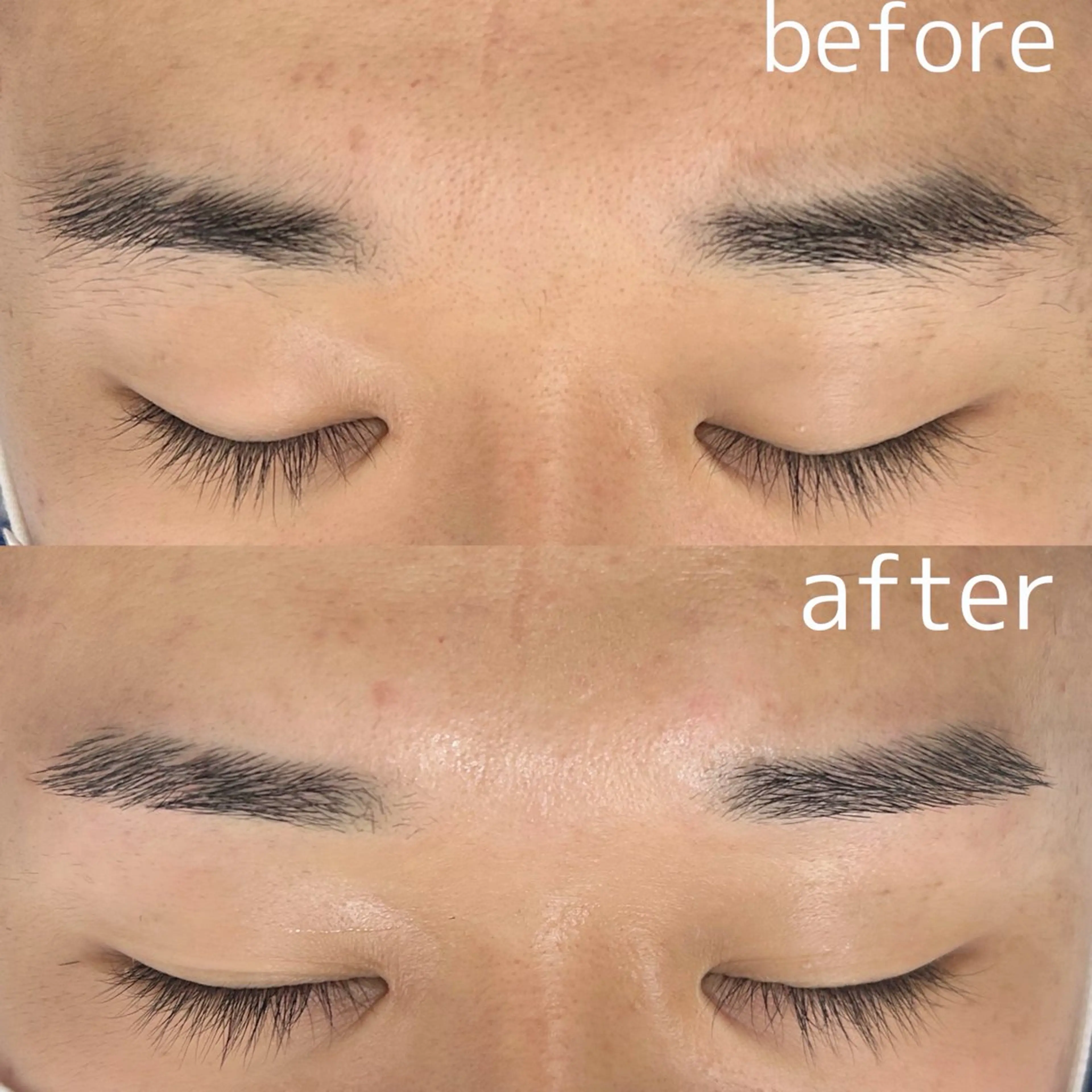 アイブロウ 眉毛ワックス脱毛 エサージュオム銀座 エスト店のマツエク・マツパデザイン