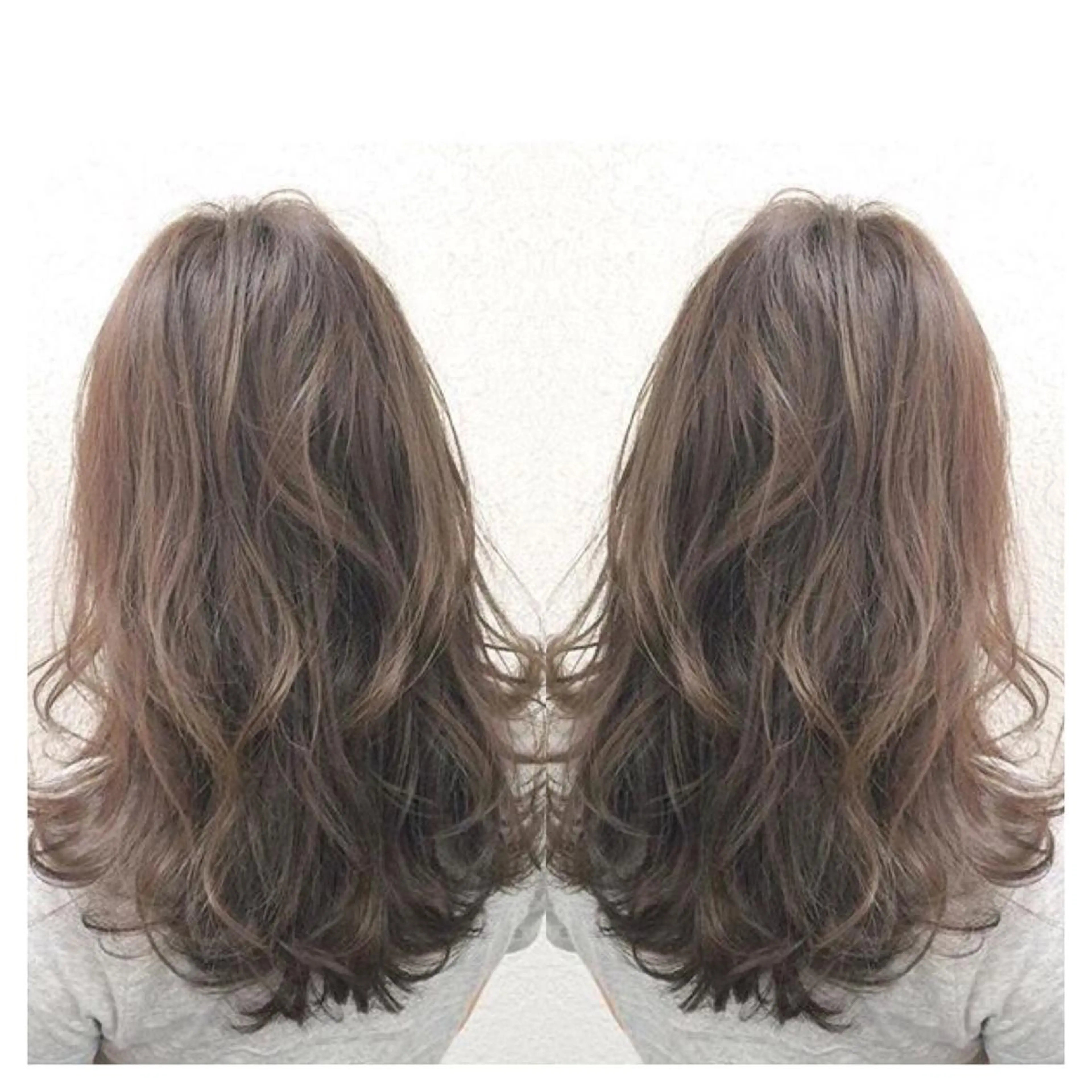 セミロング ロング カラー biscohair 髪にドラマを。のヘアスタイル