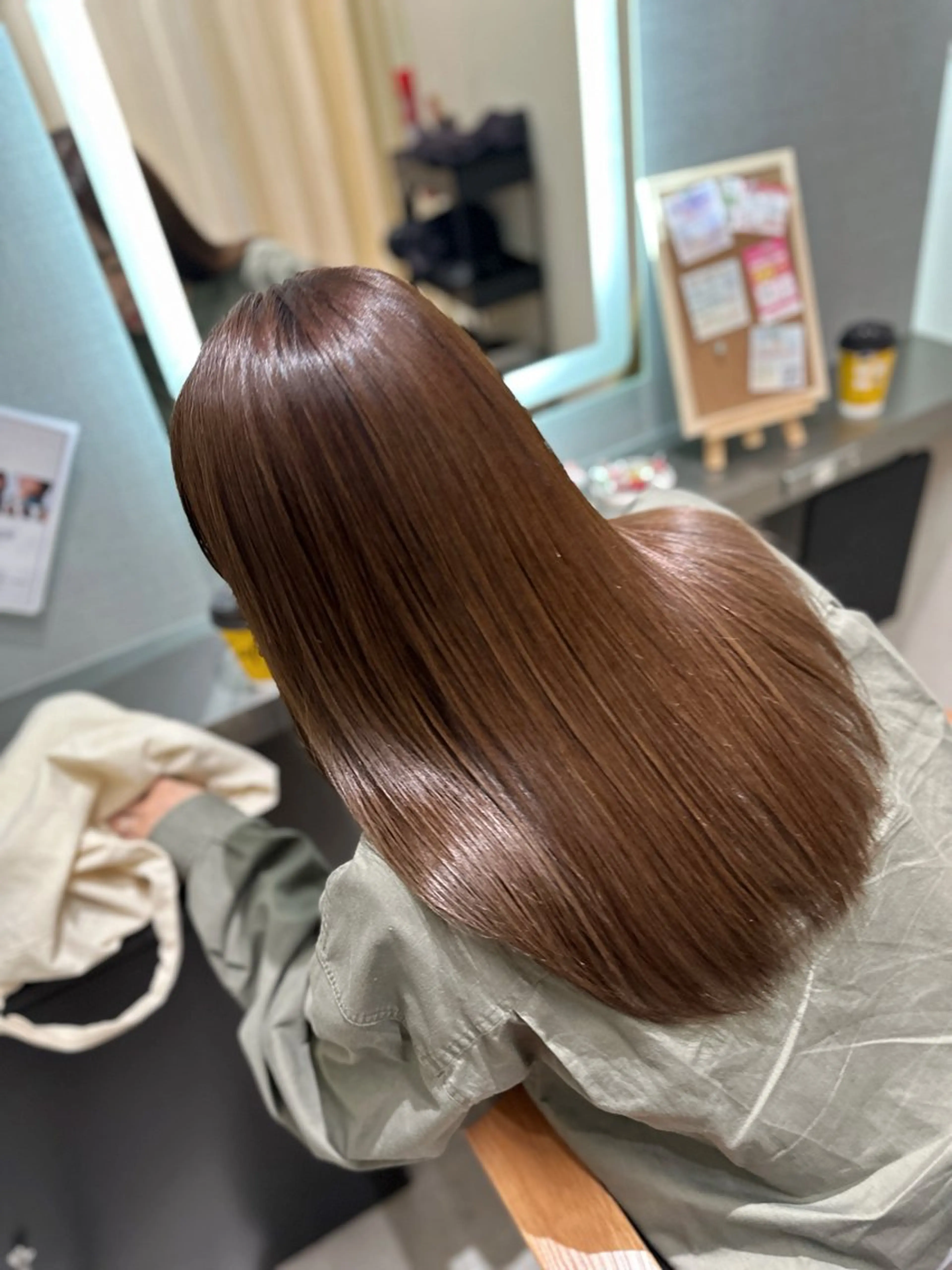 セミロング カラー ヘアアレンジ 🇰🇷韓国スタイル レイヤー/ayanaのヘアスタイル