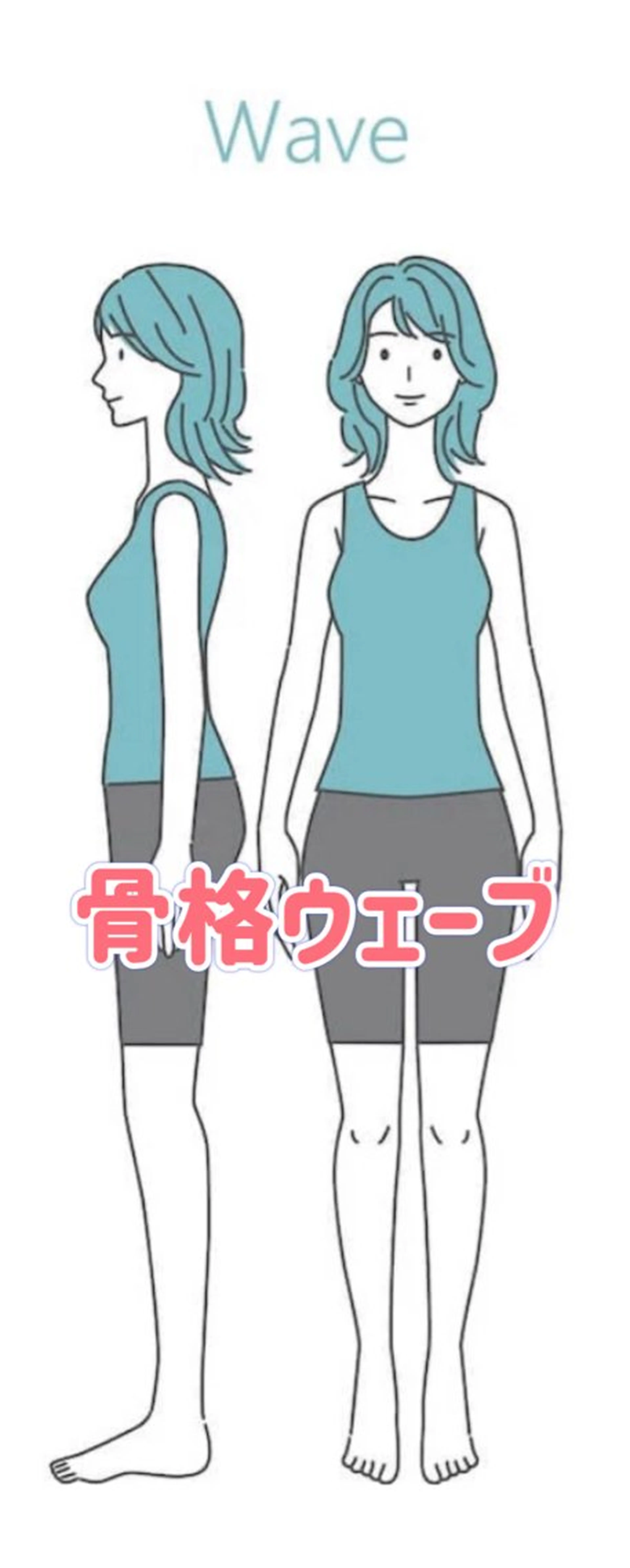 【ウェーブ】骨格type特化メニュー♪骨格矯正＋筋肉トリートメントで、足を細く更に桃尻に導き、全身のバランスを整えます。の写真