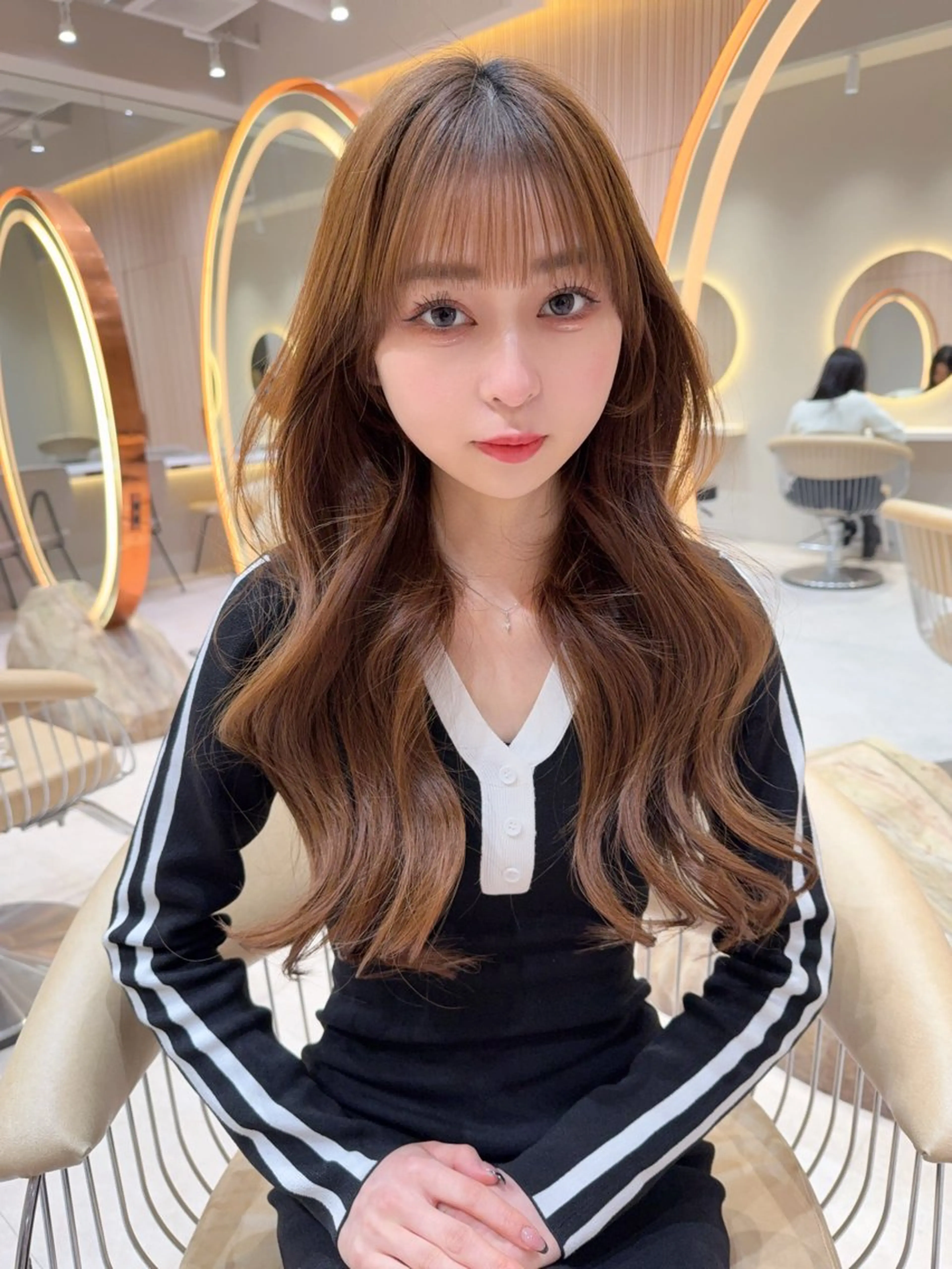 セミロング カラー カット ヘアカラー トリートメント レイヤー❣️縮毛矯 川村利幸のヘアスタイル