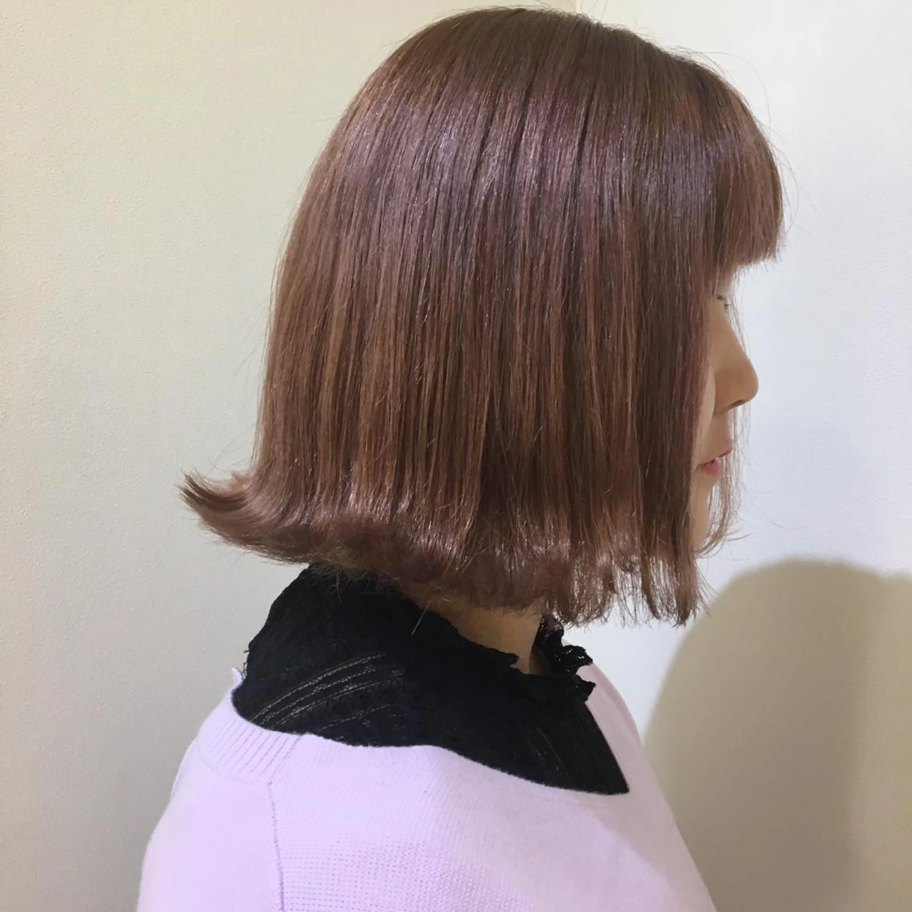 ミディアム ボブ 外ハネヘア 広がり、まとまらない お悩み改善/ 中田のヘアスタイル