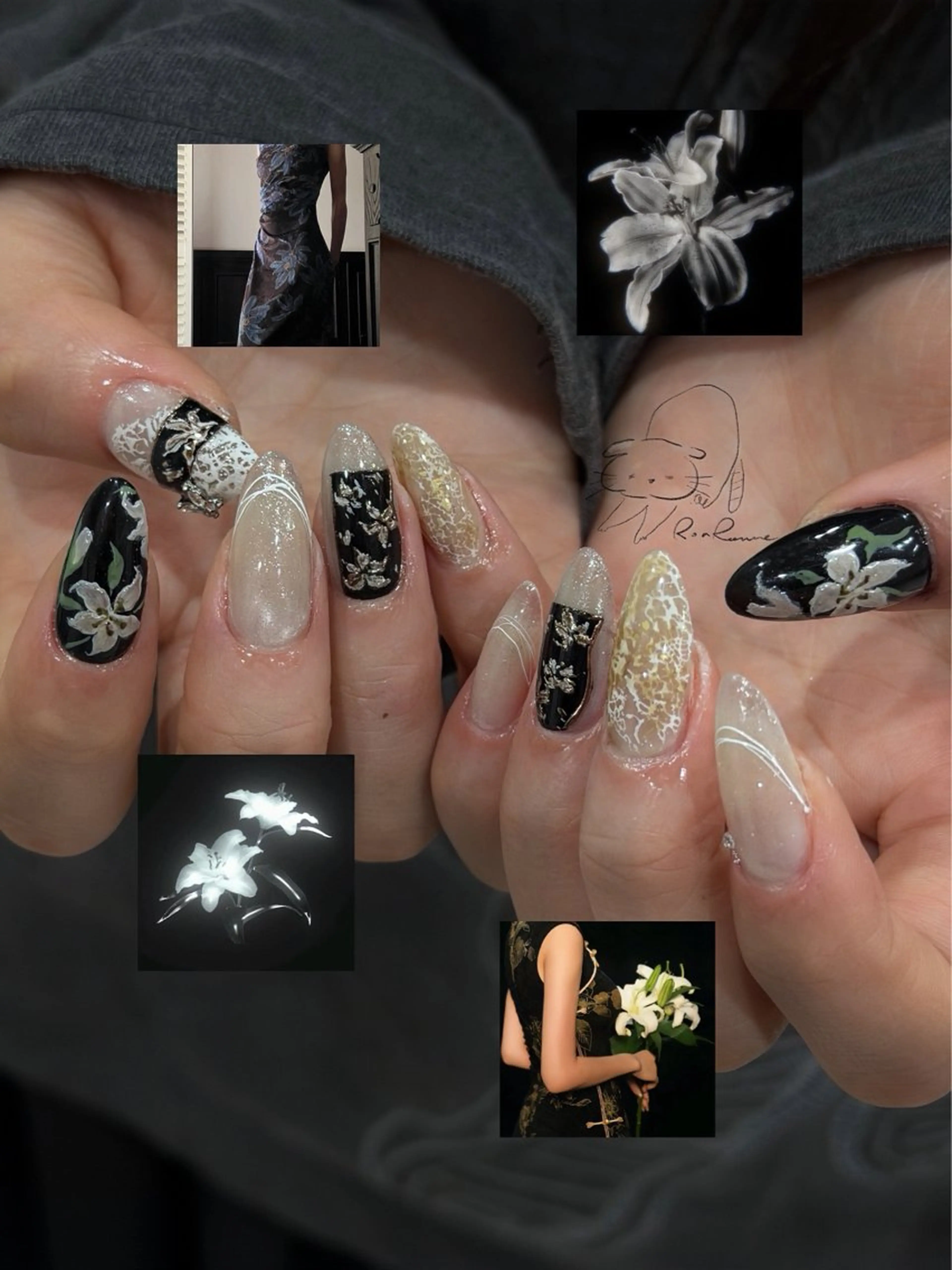 【♡̶長さだし♡̶ ・6design】 -お任せデザイン-の写真