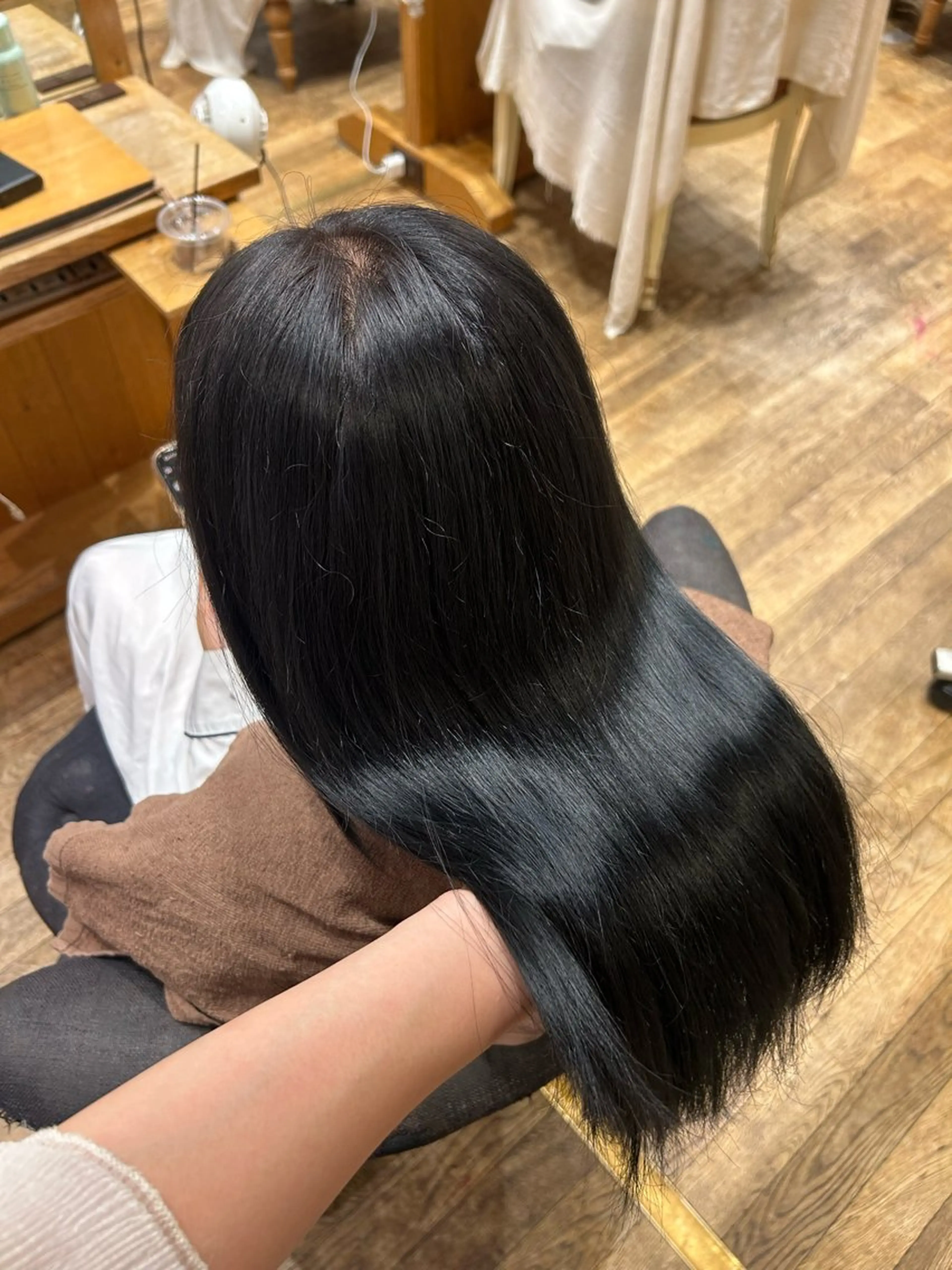 セミロング きょうか 縮毛矯正モデル募集中のヘアスタイル