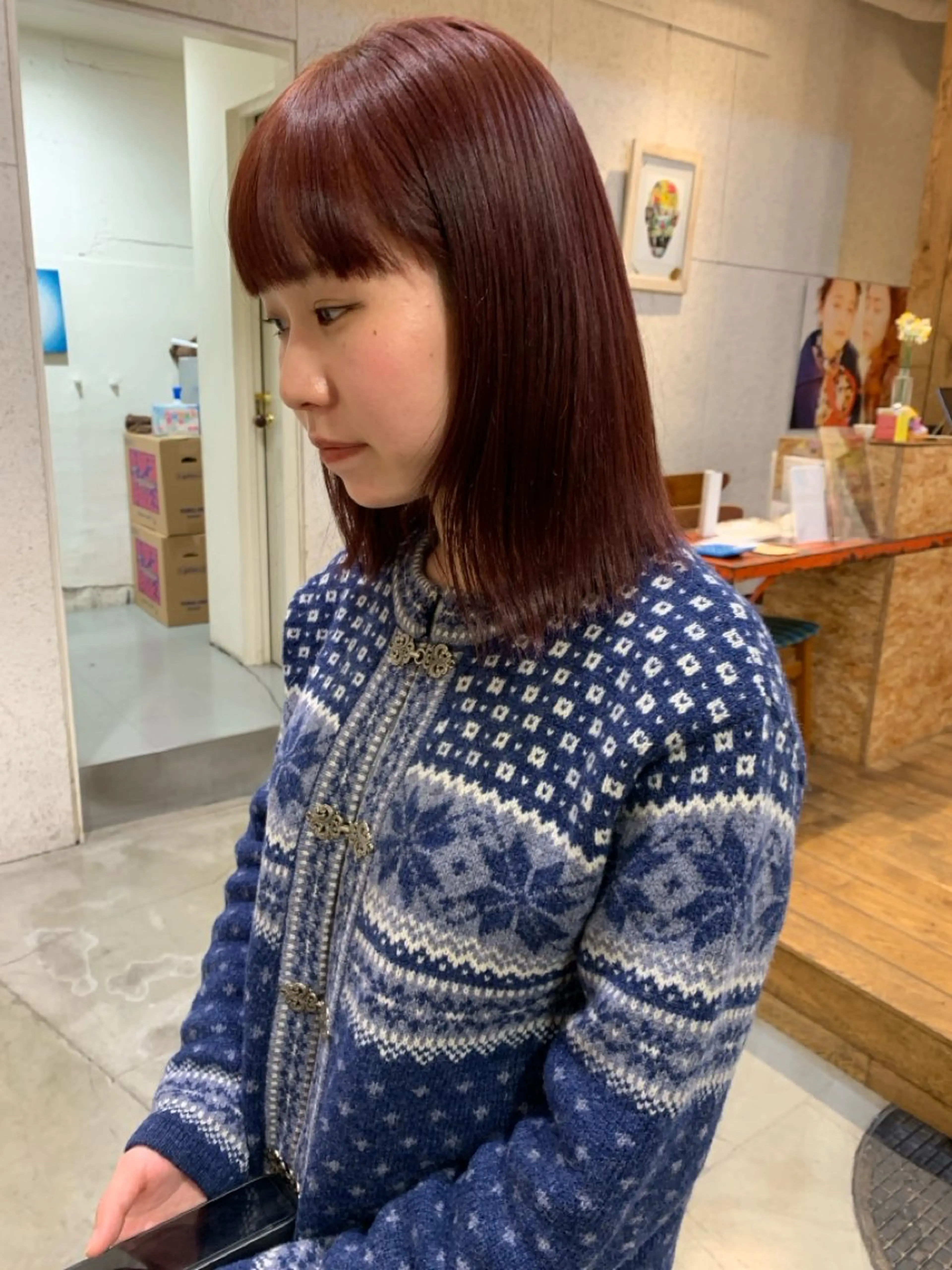 ミディアム カラー ラベンダーカラー 【takk】 ナカヤママサヨシのヘアスタイル