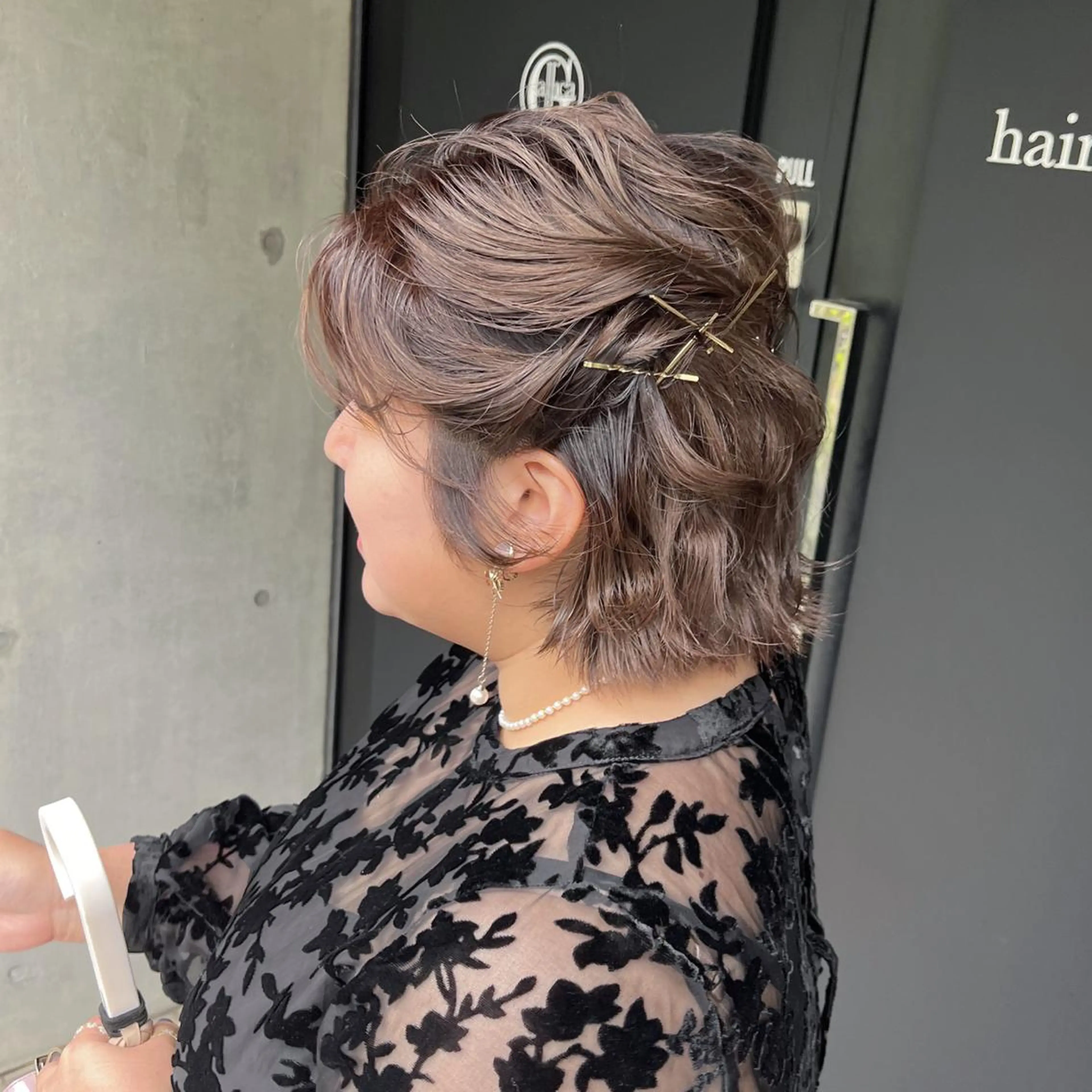 ヘアアレンジ ナミ🩶暗髪/暖色 ❤️/透明感/縮毛のヘアスタイル