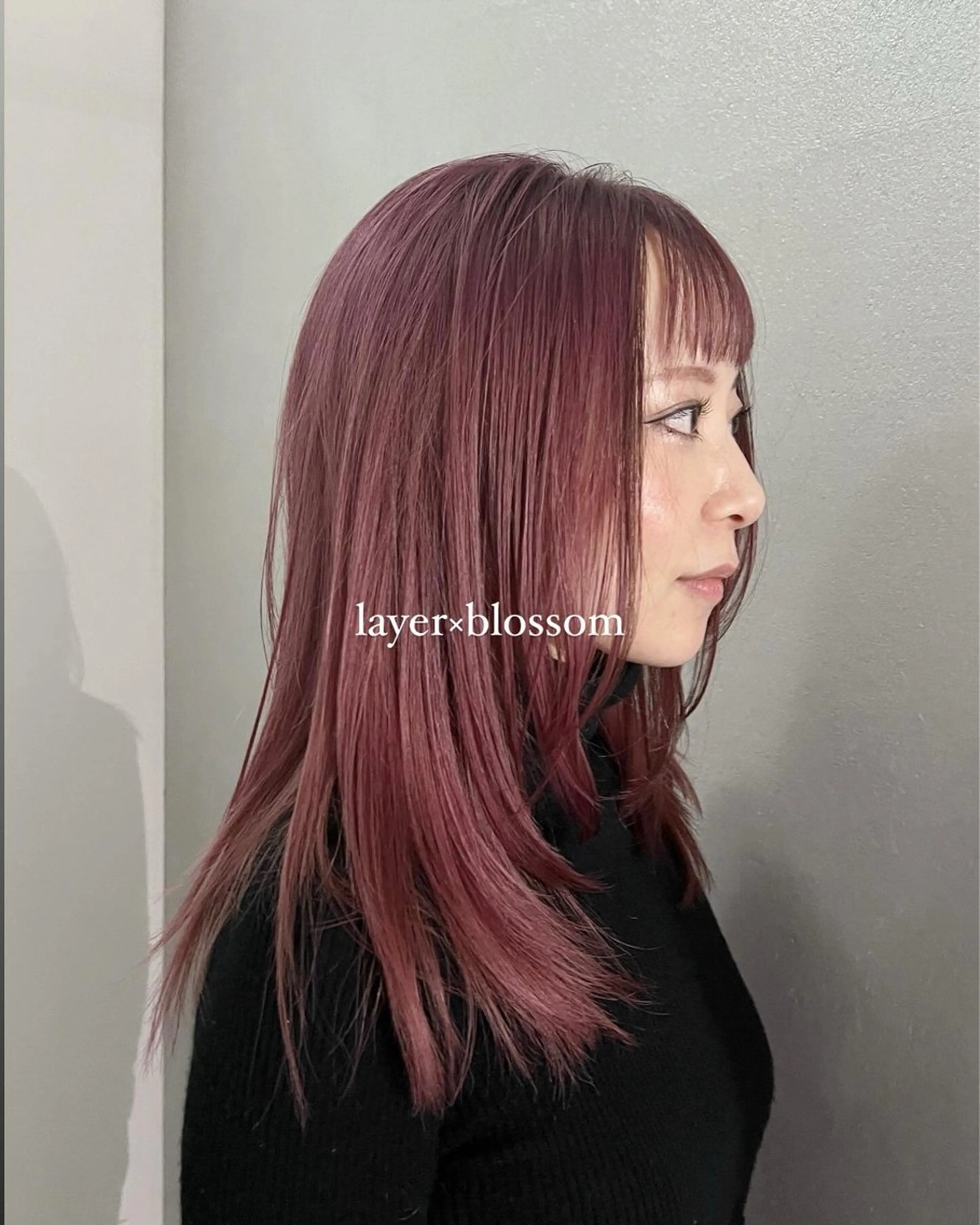 セミロング カラー レイヤーカット カット ヘアカラー トリートメント CHERIEブリーチ ダブルカラー　天神のヘアスタイル