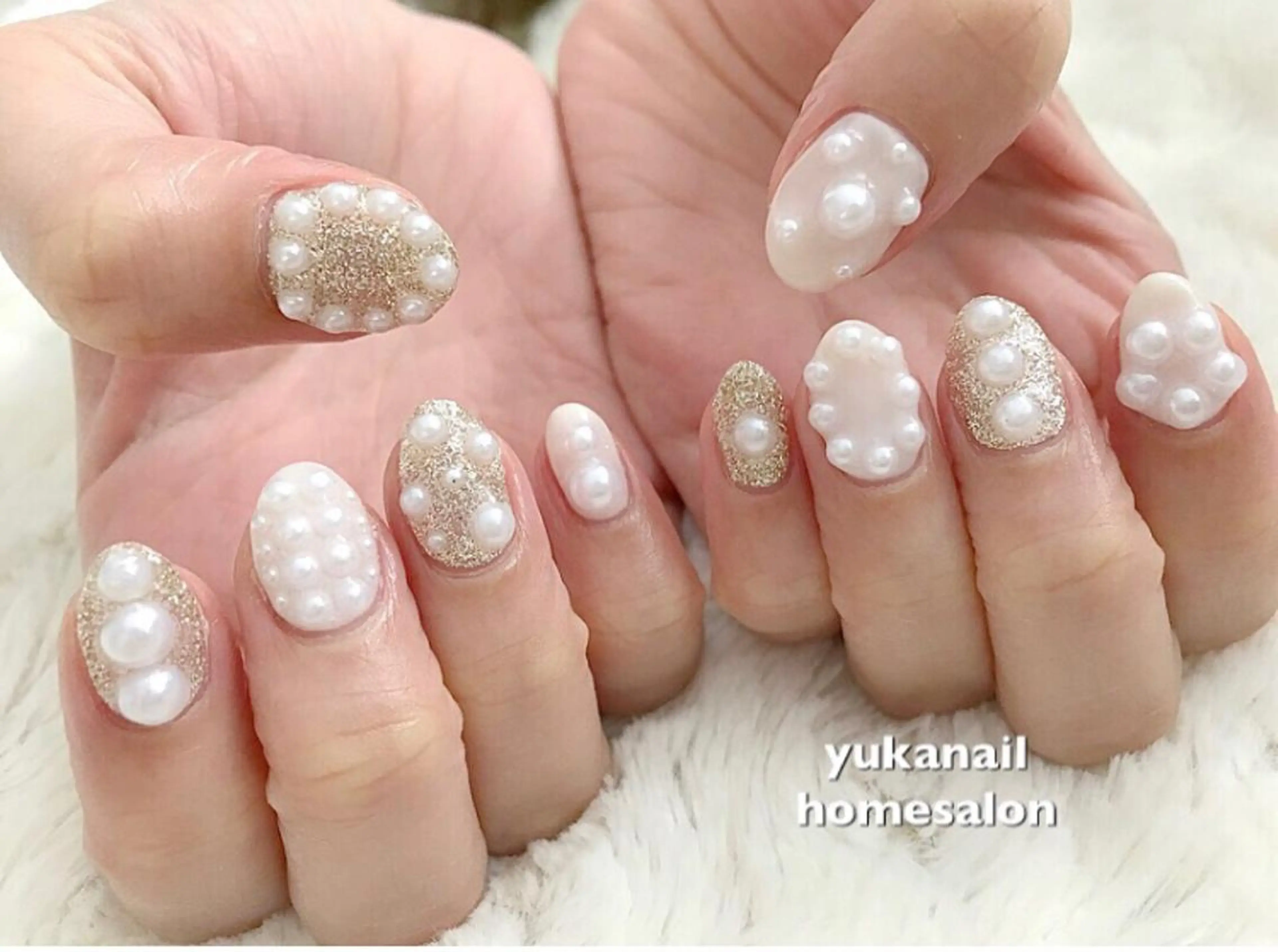 ネイル ストーンネイル 久田 悠佳のネイルデザイン