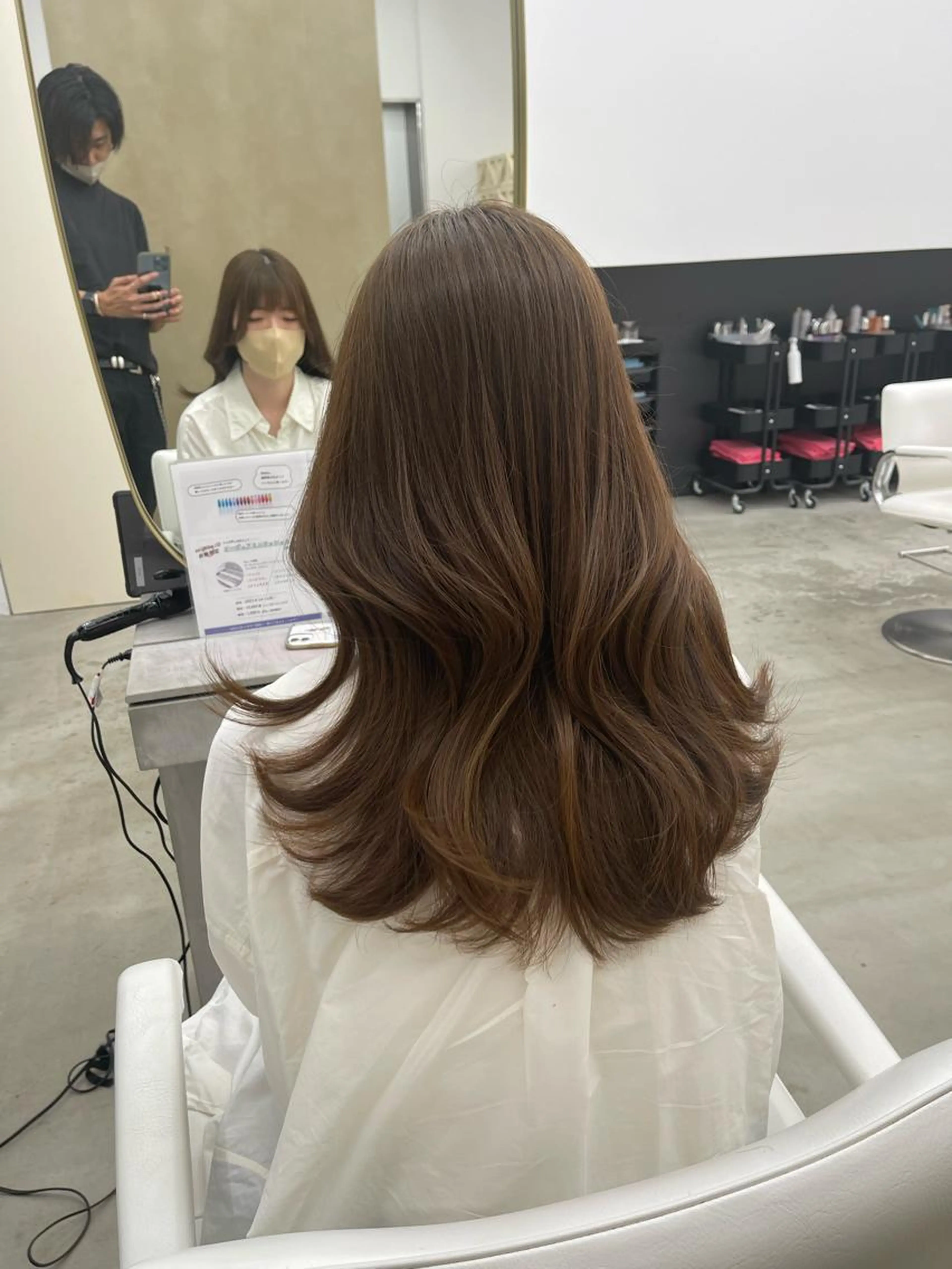 🇰🇷韓国風似合わせカット✂️➕髪質改善カラー⭐️の写真