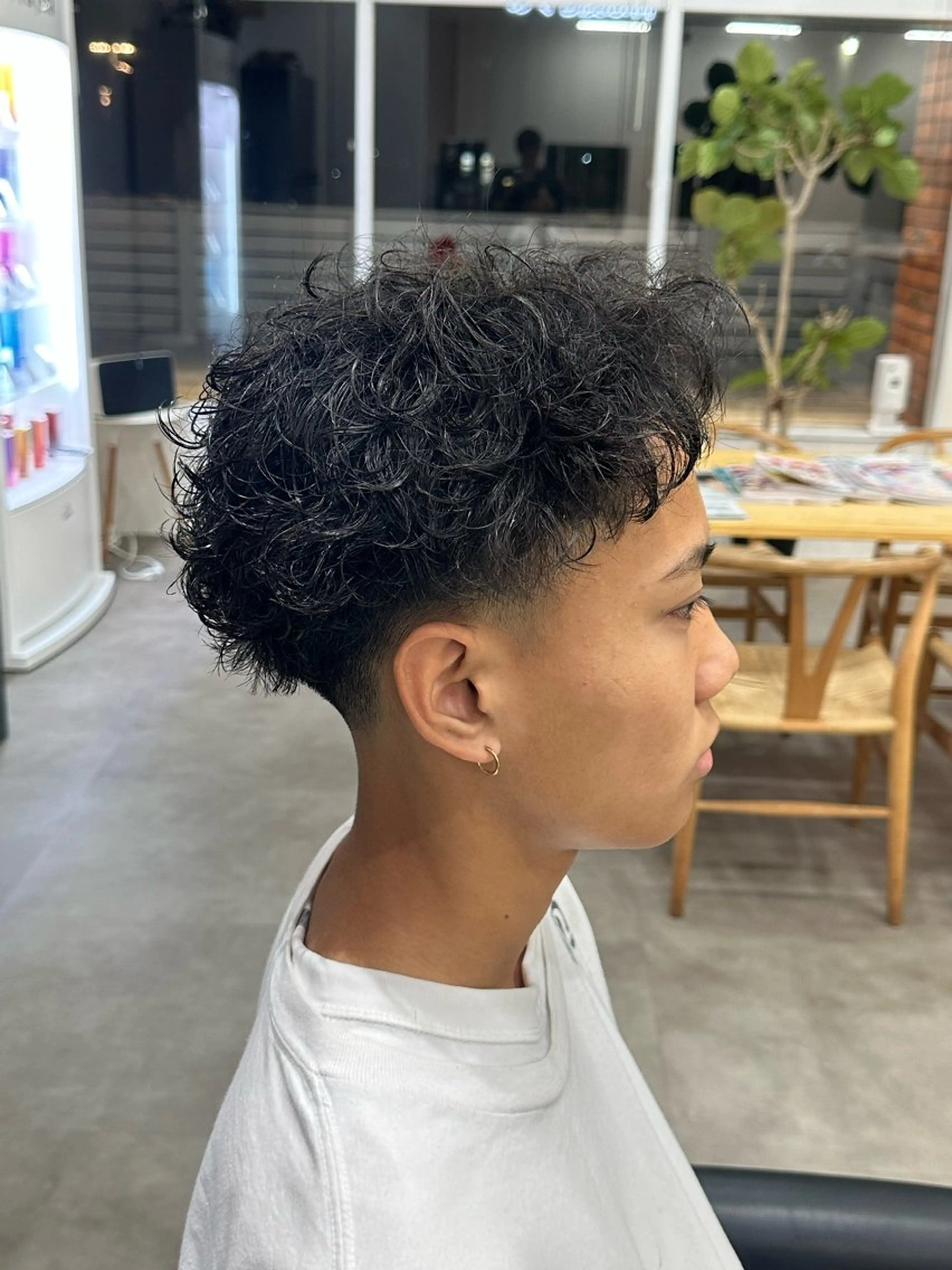 カラー パーマ メンズ フェードカット メンズパーマ 熊本メンズ/嘉島 /坂嶋大飛のヘアスタイル