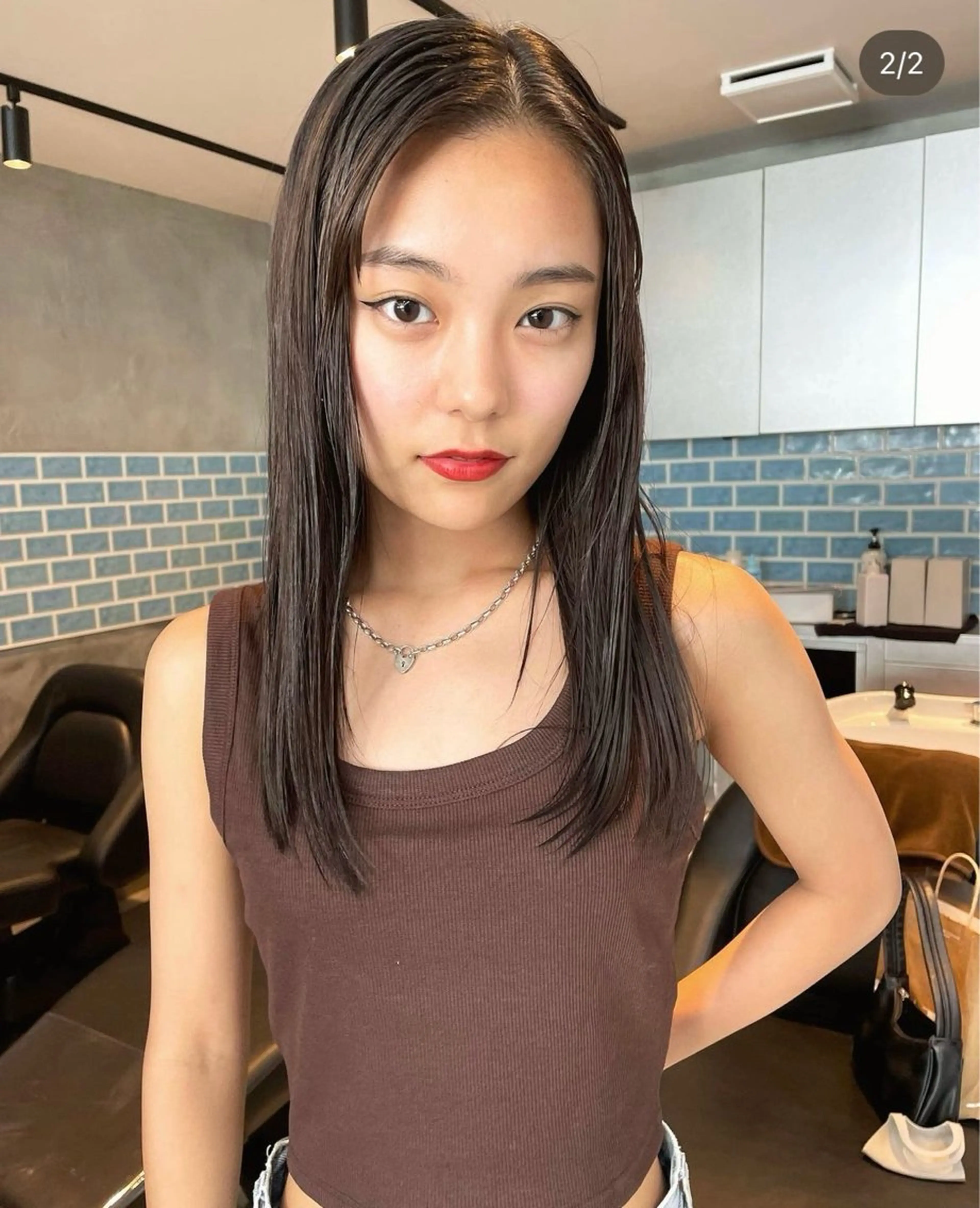 ロング パーマ 似合わせカット✂︎ りょお🫧のヘアスタイル