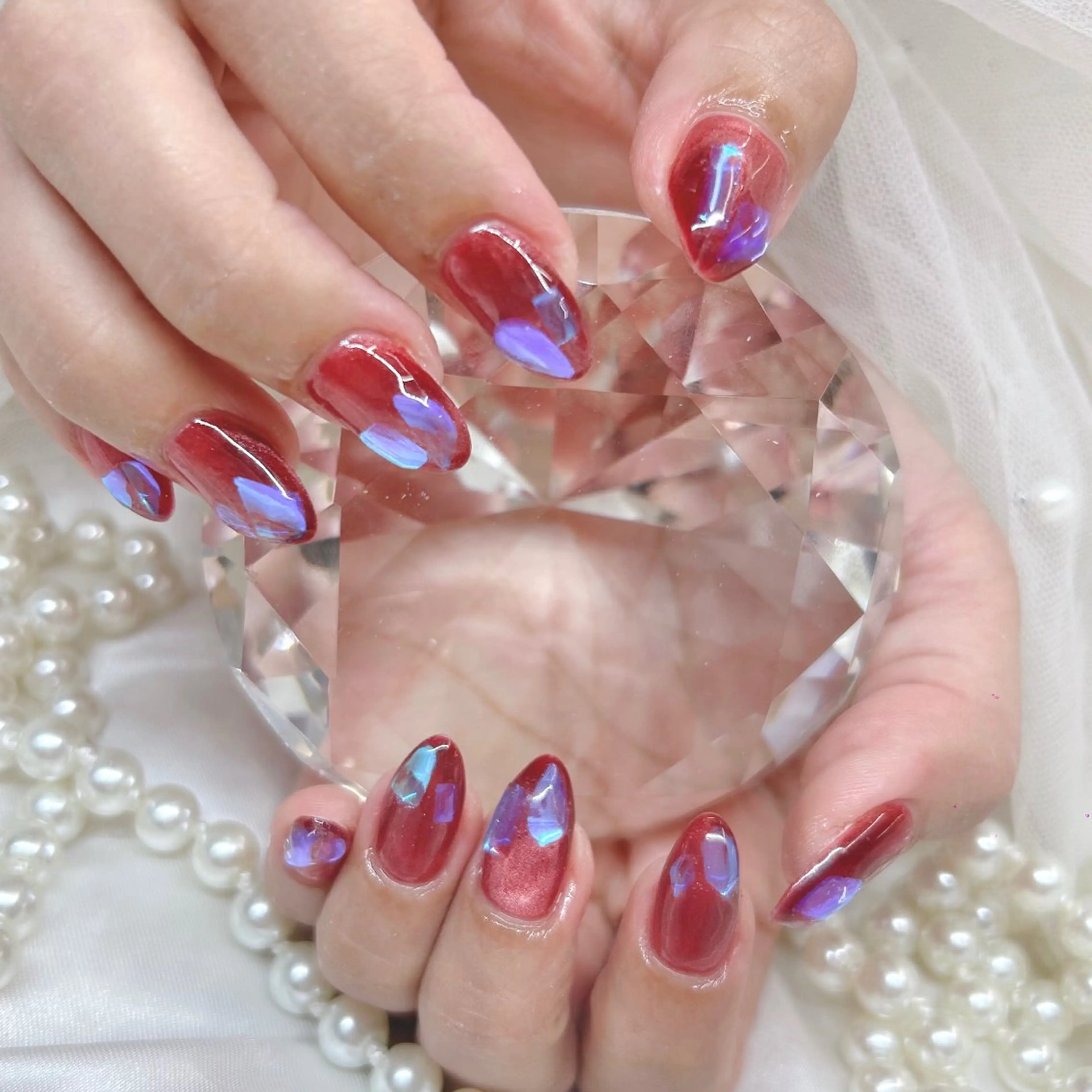セミロング ハンドネイル Nailsalon Angeのネイルデザイン
