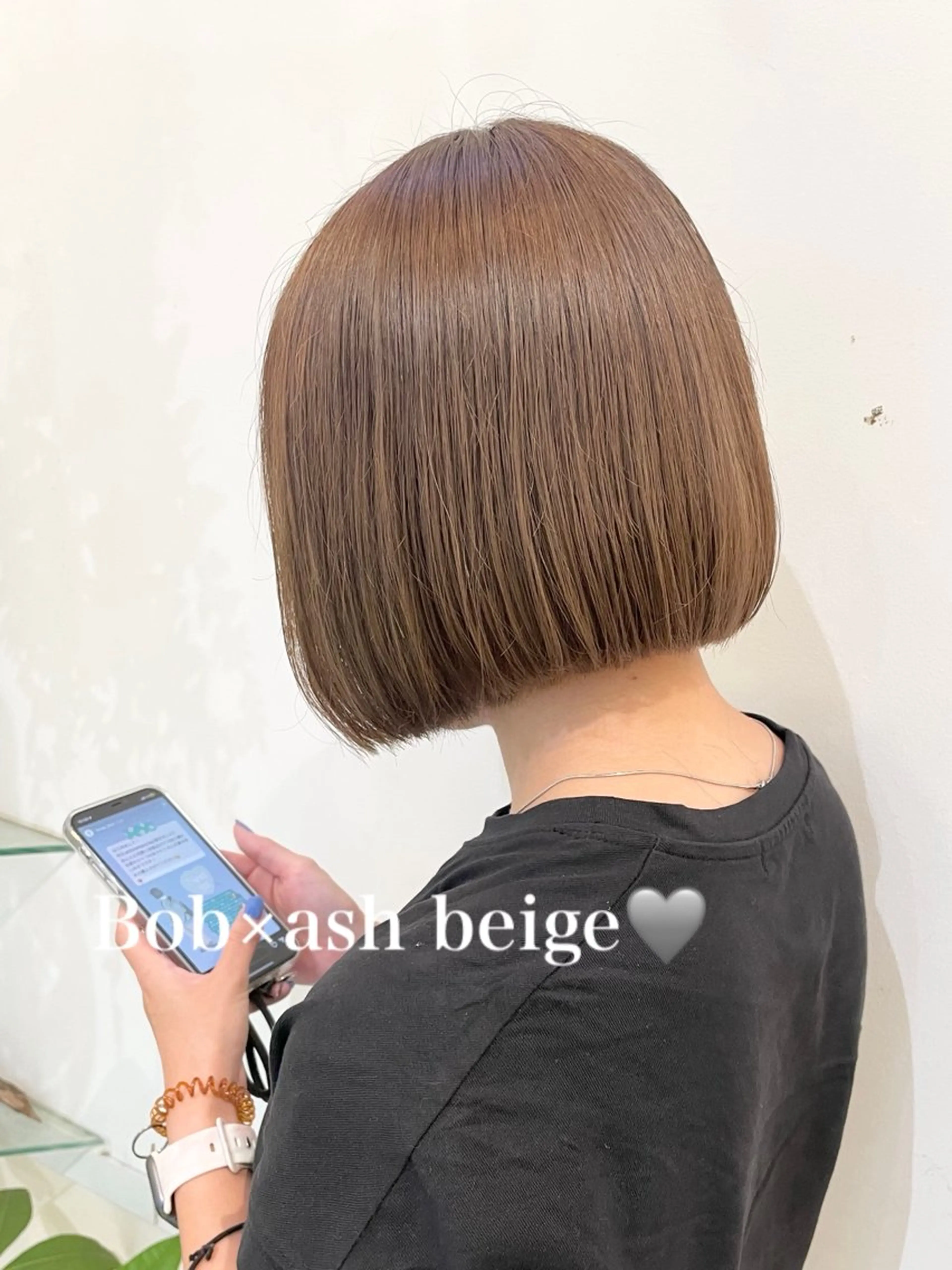 ミディアム カラー 髪質改善カラー🤍 エクステ✨君島由実子のヘアスタイル