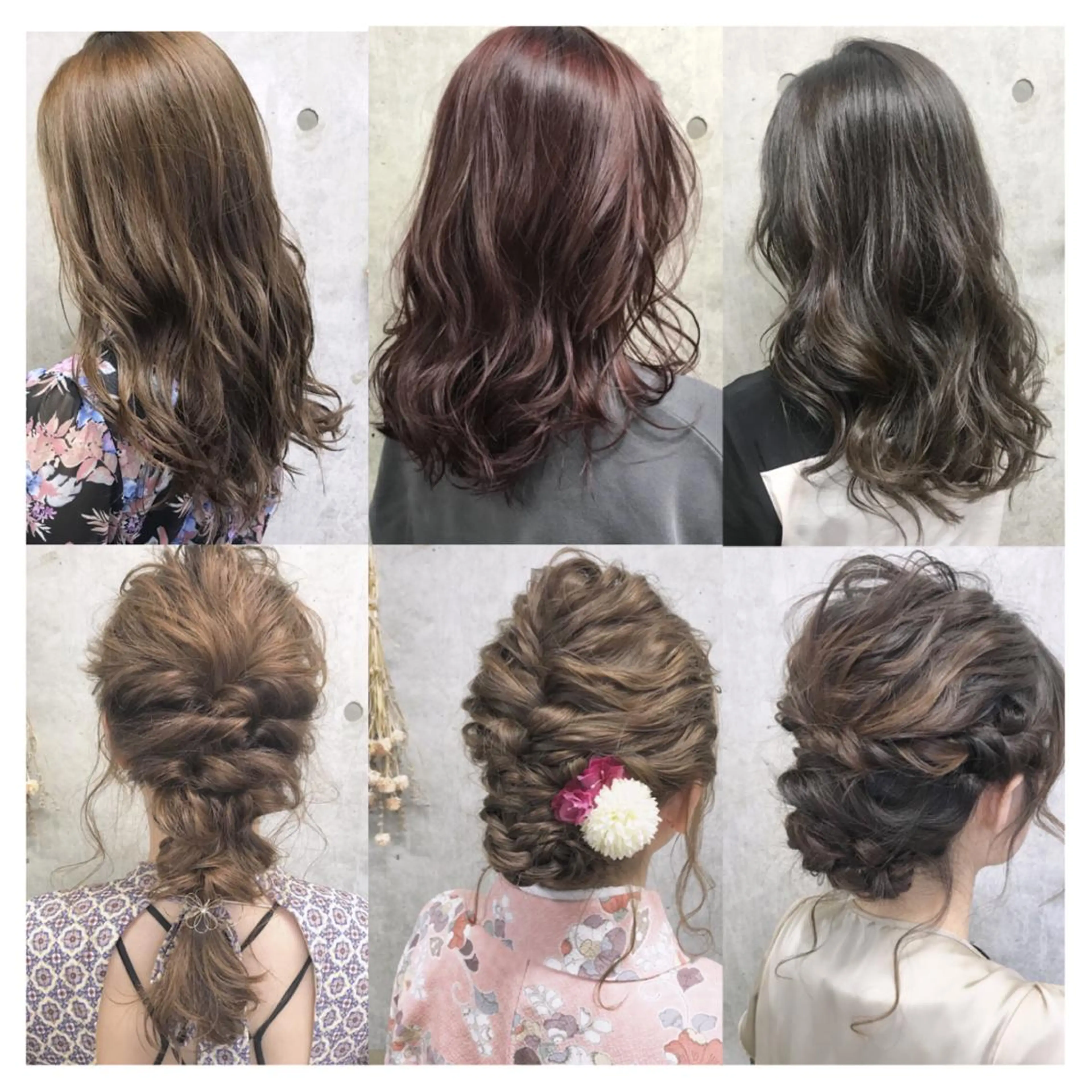 セミロング カラー ヘアアレンジ Satsuki ✂︎♡のヘアスタイル