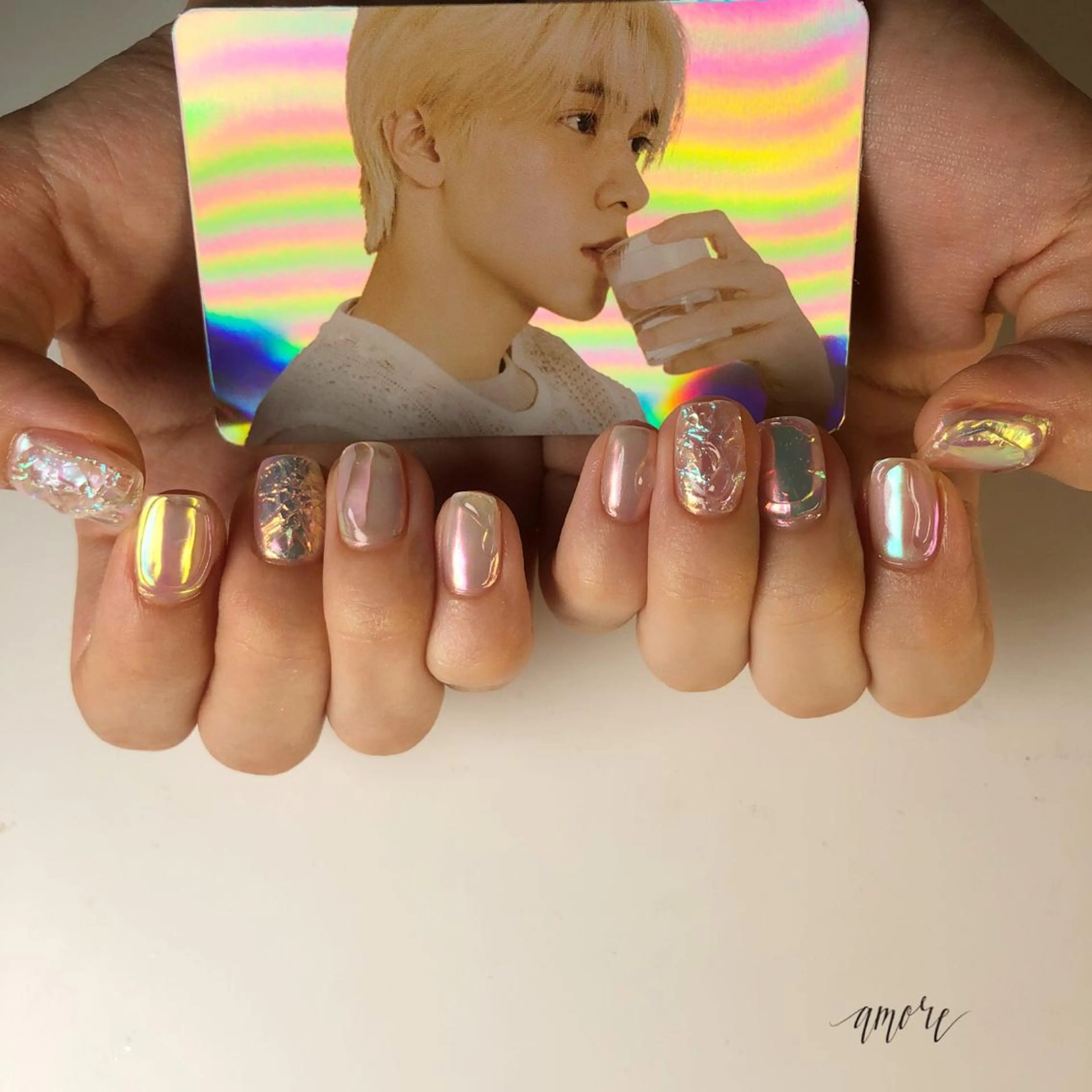 ネイル アートネイル クリアネイル ジェルネイル 氷ネイル・うるうるネイル マグネットネイル You kyehwaのネイルデザイン