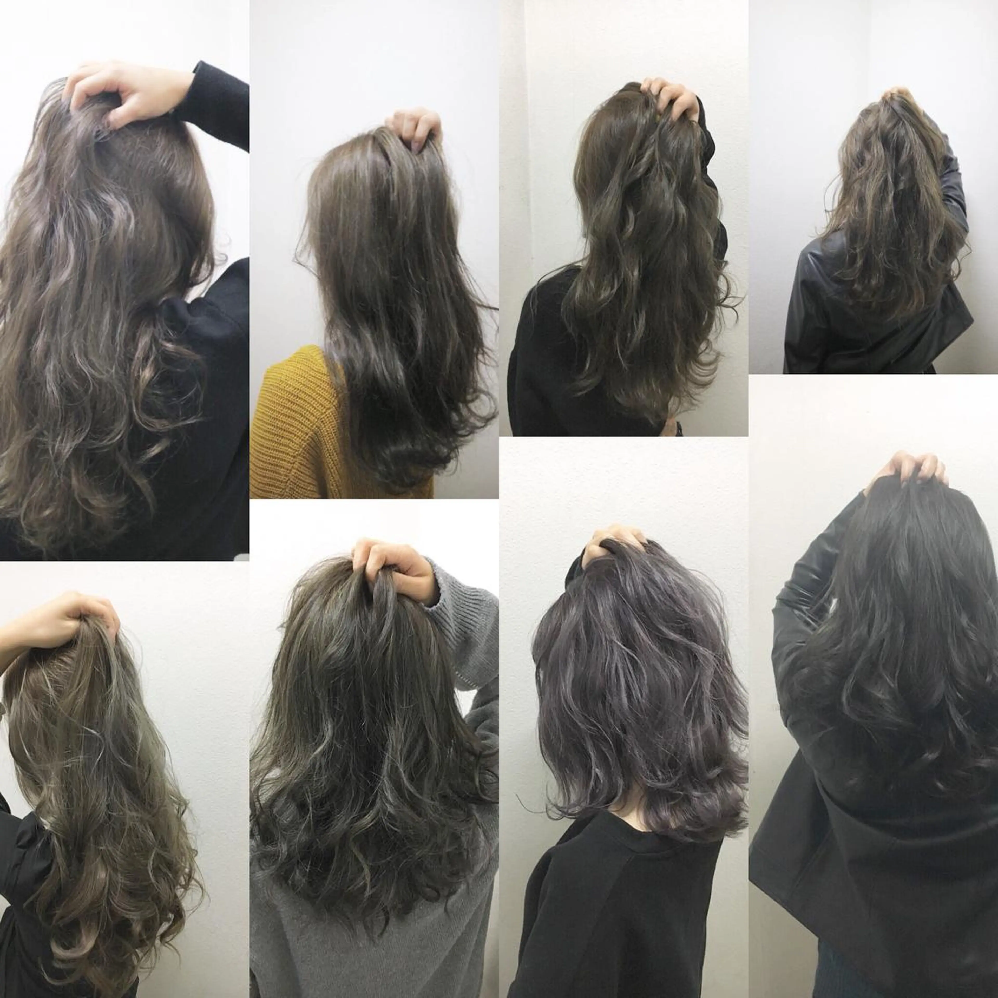 ミディアム カラー アッシュ 透明感カラー グレージュ JILBLAN京都 ショート/ハイライトのヘアスタイル