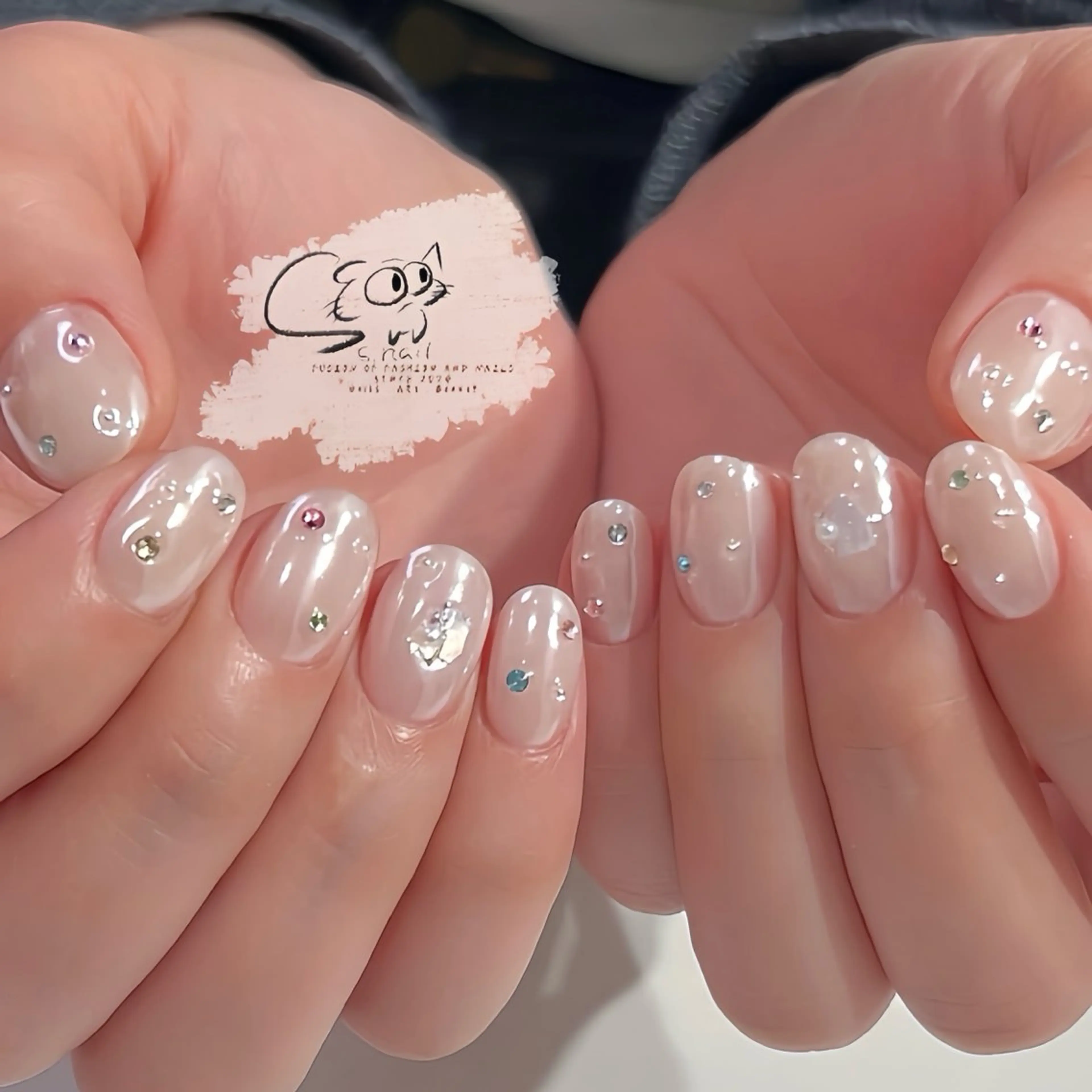 ネイル チークネイル フレンチネイル グラデーション マグネットネイル ワンカラーネイル S.nail _のネイルデザイン
