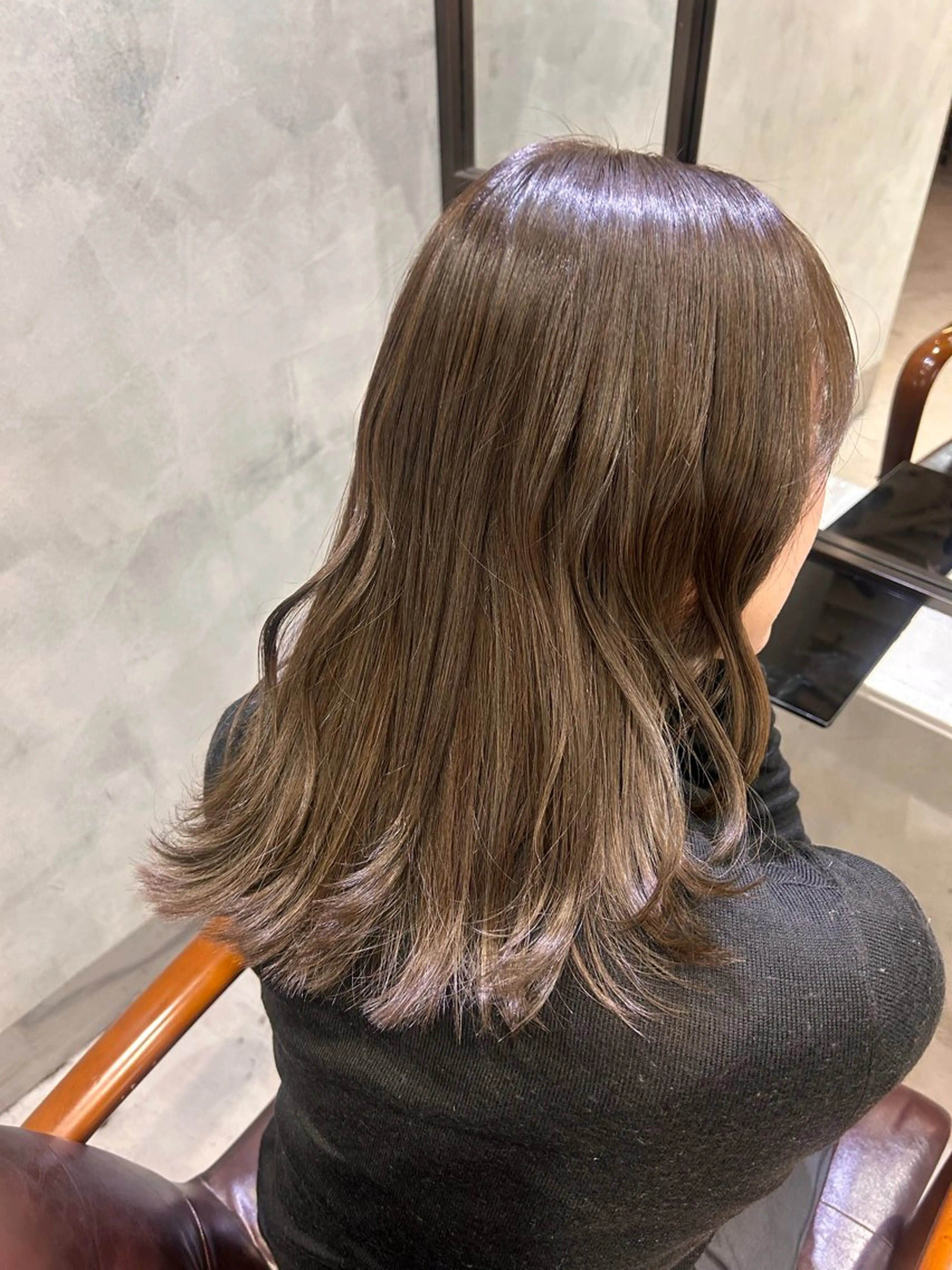 カラー ベージュカラー ブリーチ ブリーチなしカラー オリーブベージュ 🎀 Sakuraのヘアスタイル