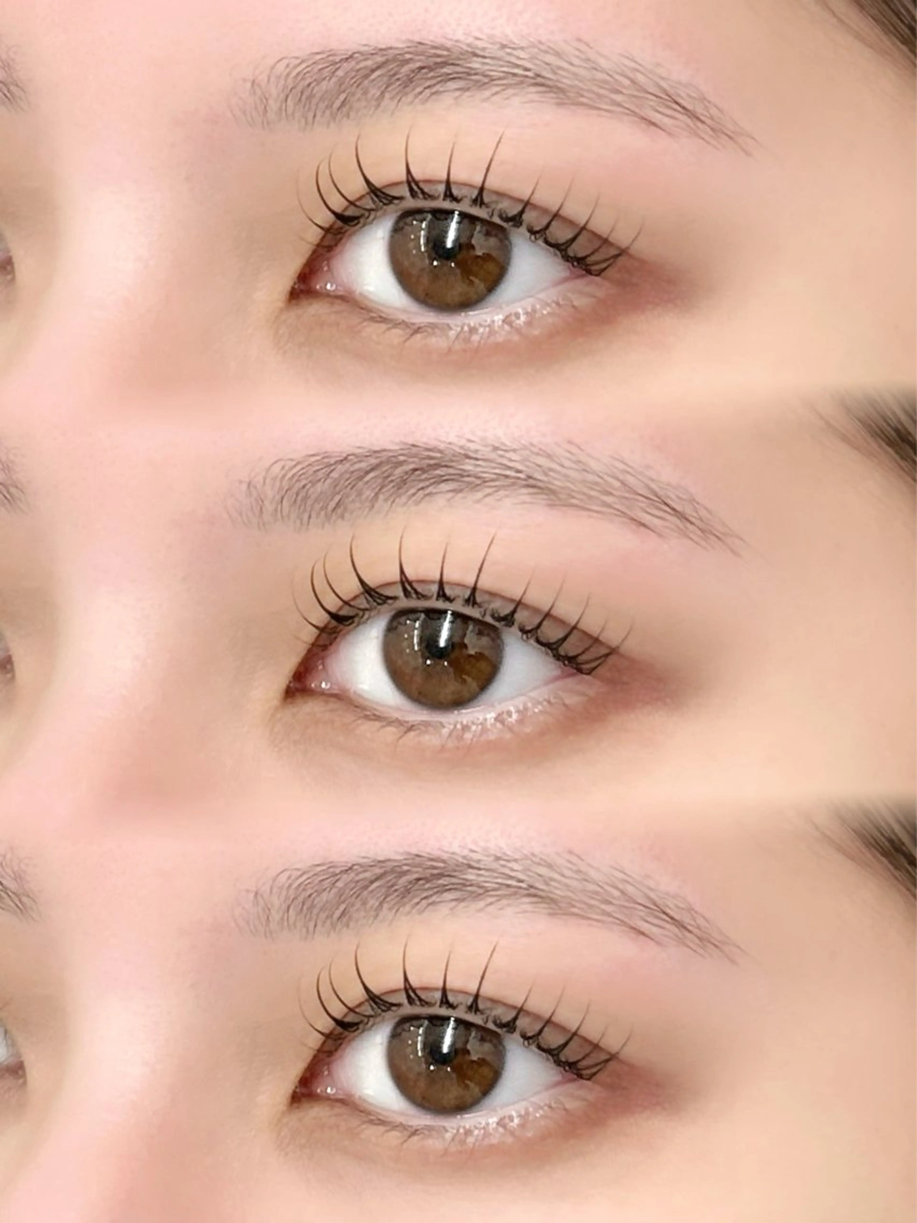 マツエク・マツパ 束感まつ毛 フラットラッシュ ナチュラル パリジェンヌラッシュリフト まつげパーマ マツパ sakura🎀 /プラチナムドールのマツエク・マツパデザイン