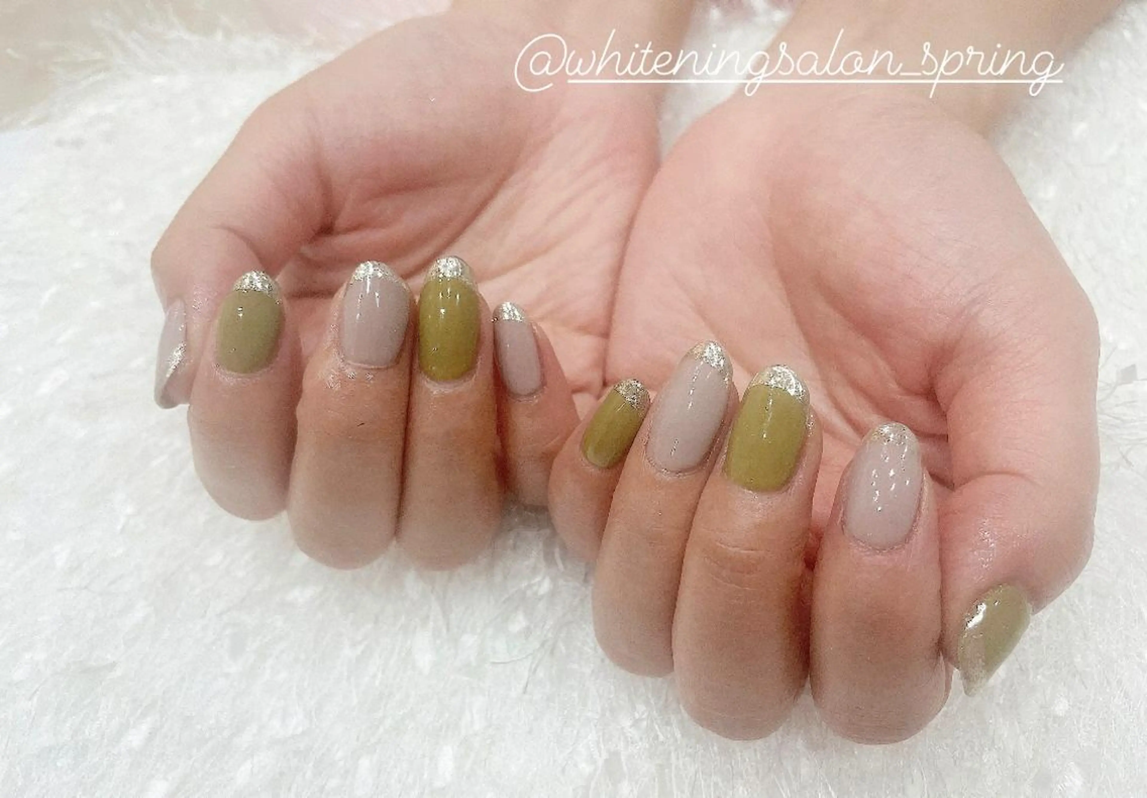 ネイル フレンチネイル ミラーネイル Nakao Hitomiのネイルデザイン