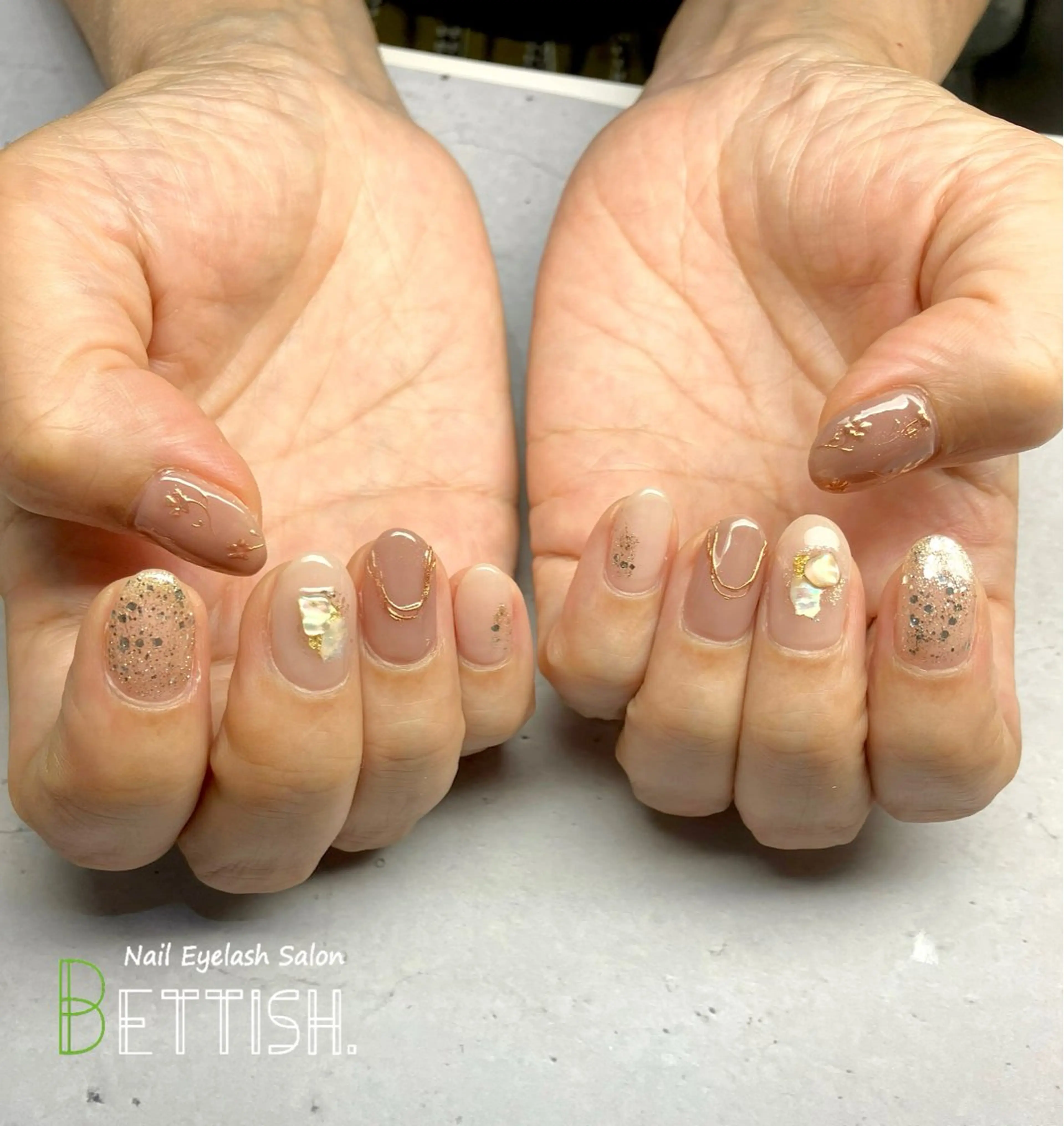 ネイル フラワーネイル ミラーネイル BETTISH. KUMIKO☺︎︎のネイルデザイン