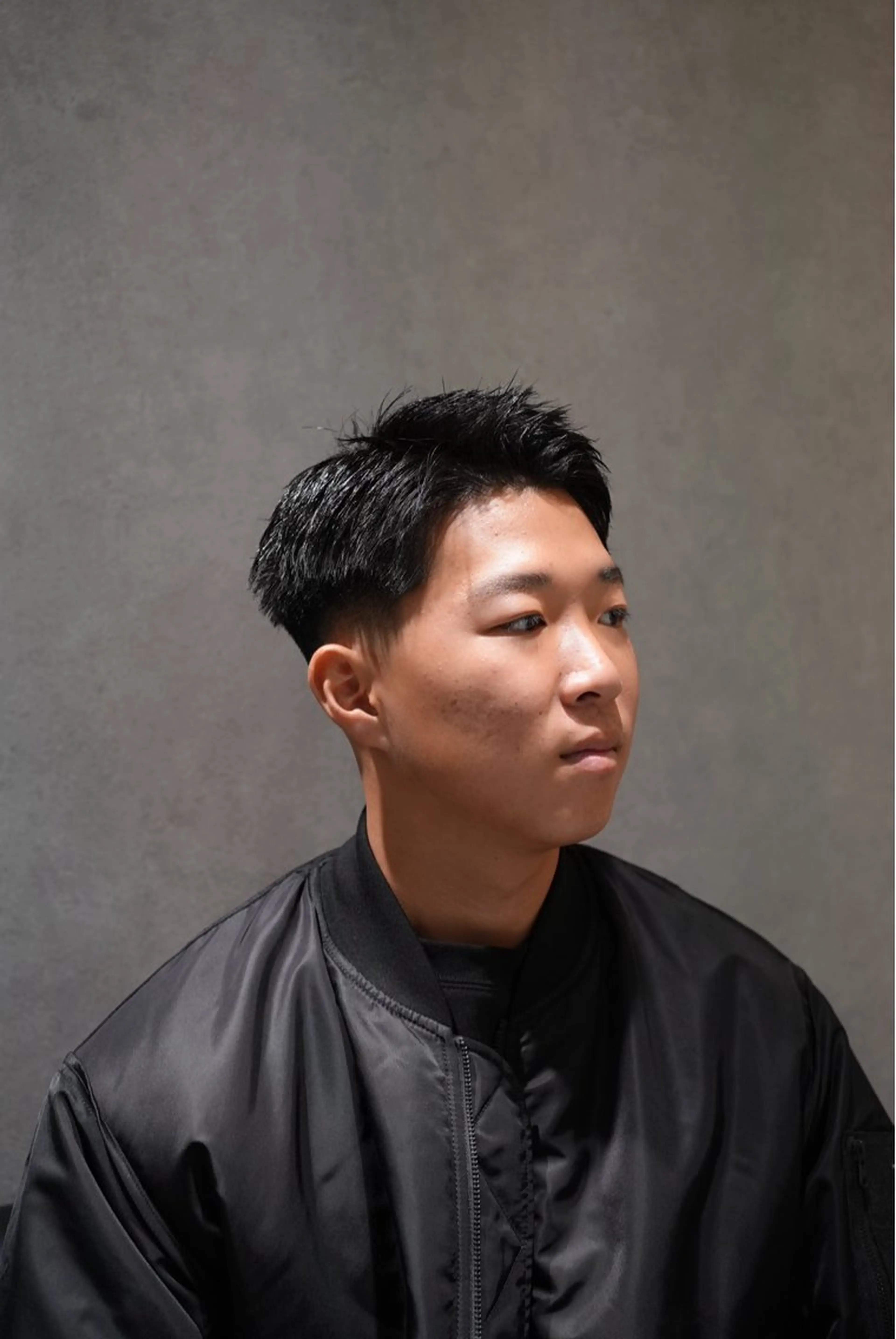 メンズ フェードカット 七三 カット Men’s  salon ANSWER所属・SHIZUKU アクティブショートのヘアスタイル