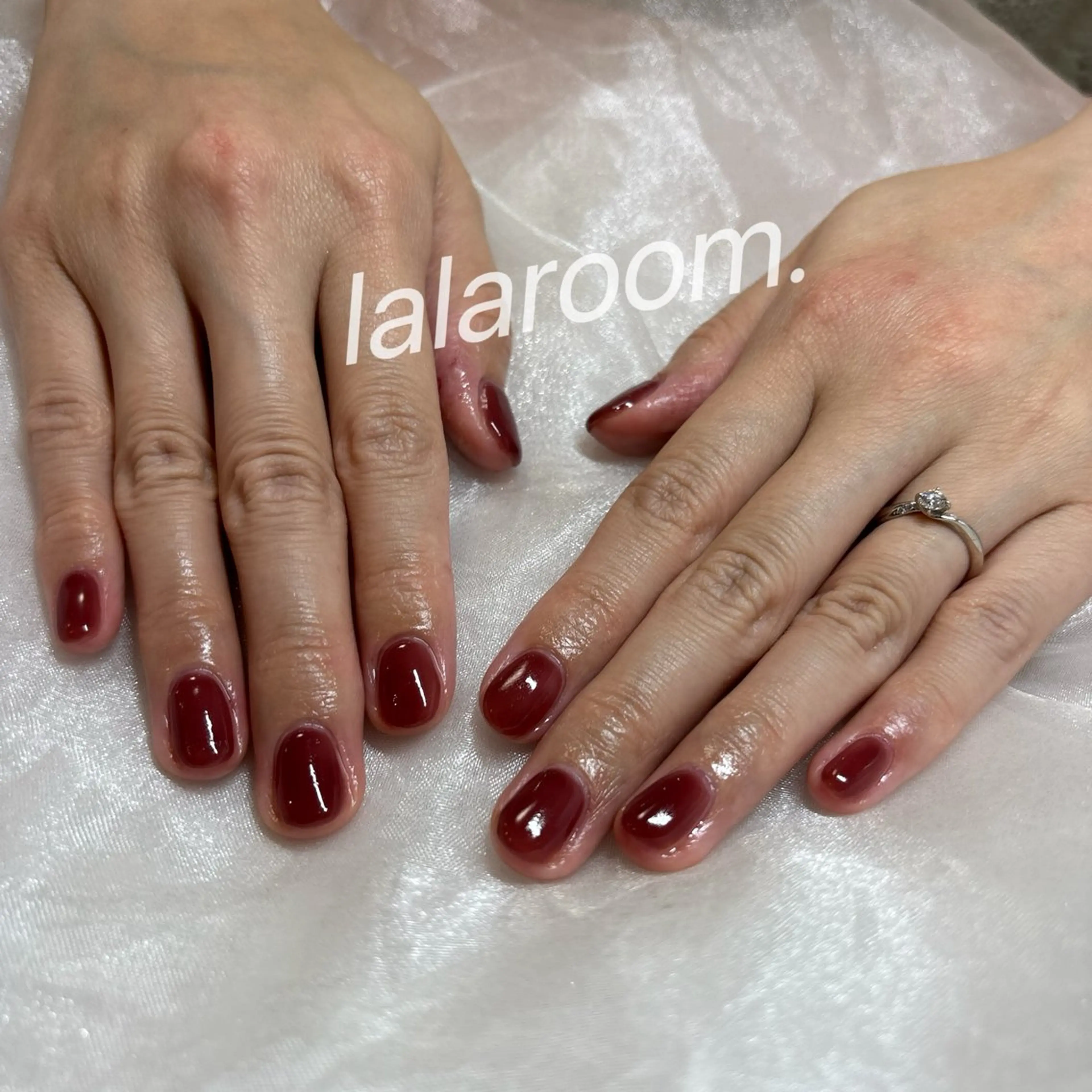 ネイル 長さ出し スカルプネイル ハンドネイル lala room.のネイルデザイン