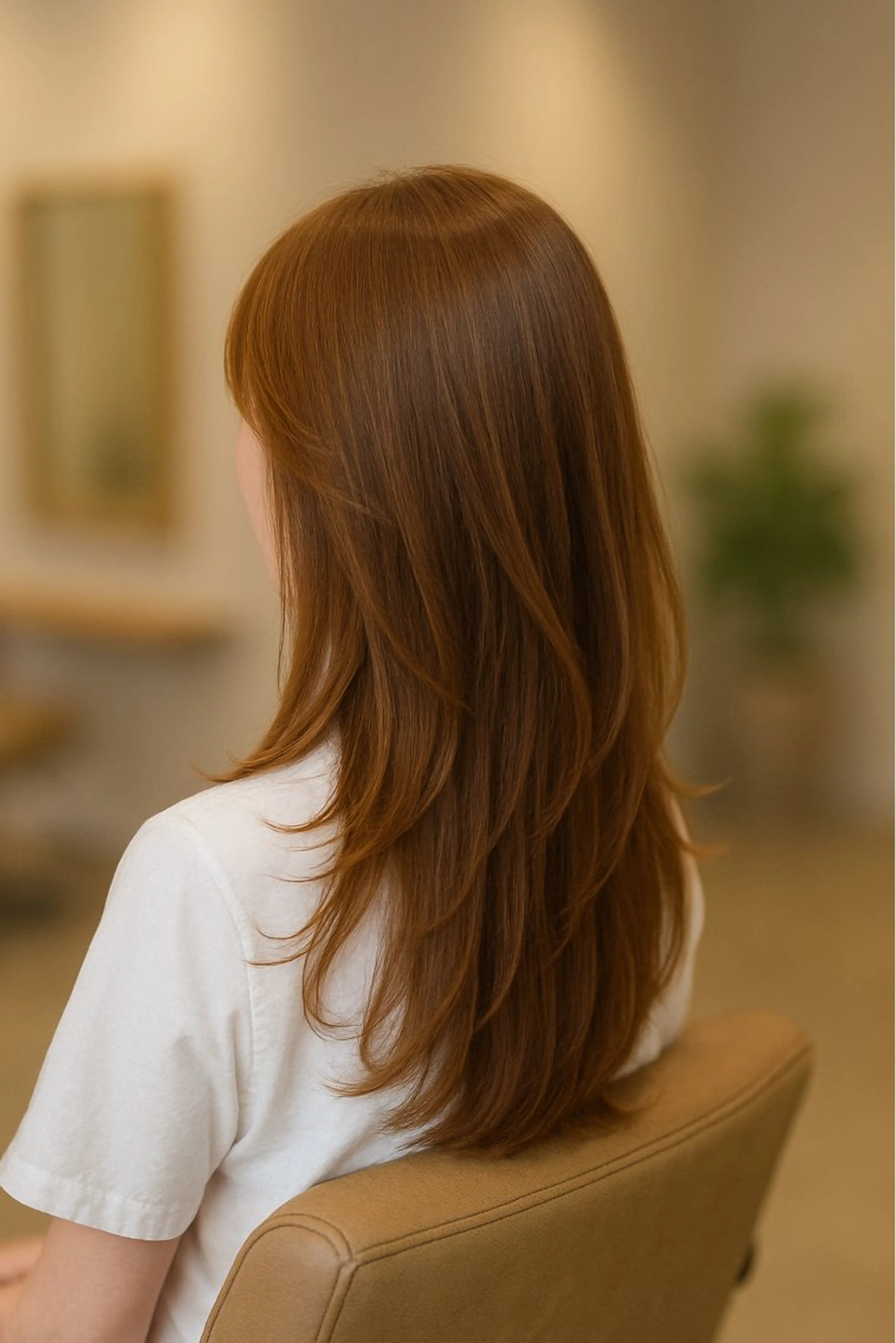 ロング カット ヘアカラー トリートメント rapture 蟹江店のヘアスタイル