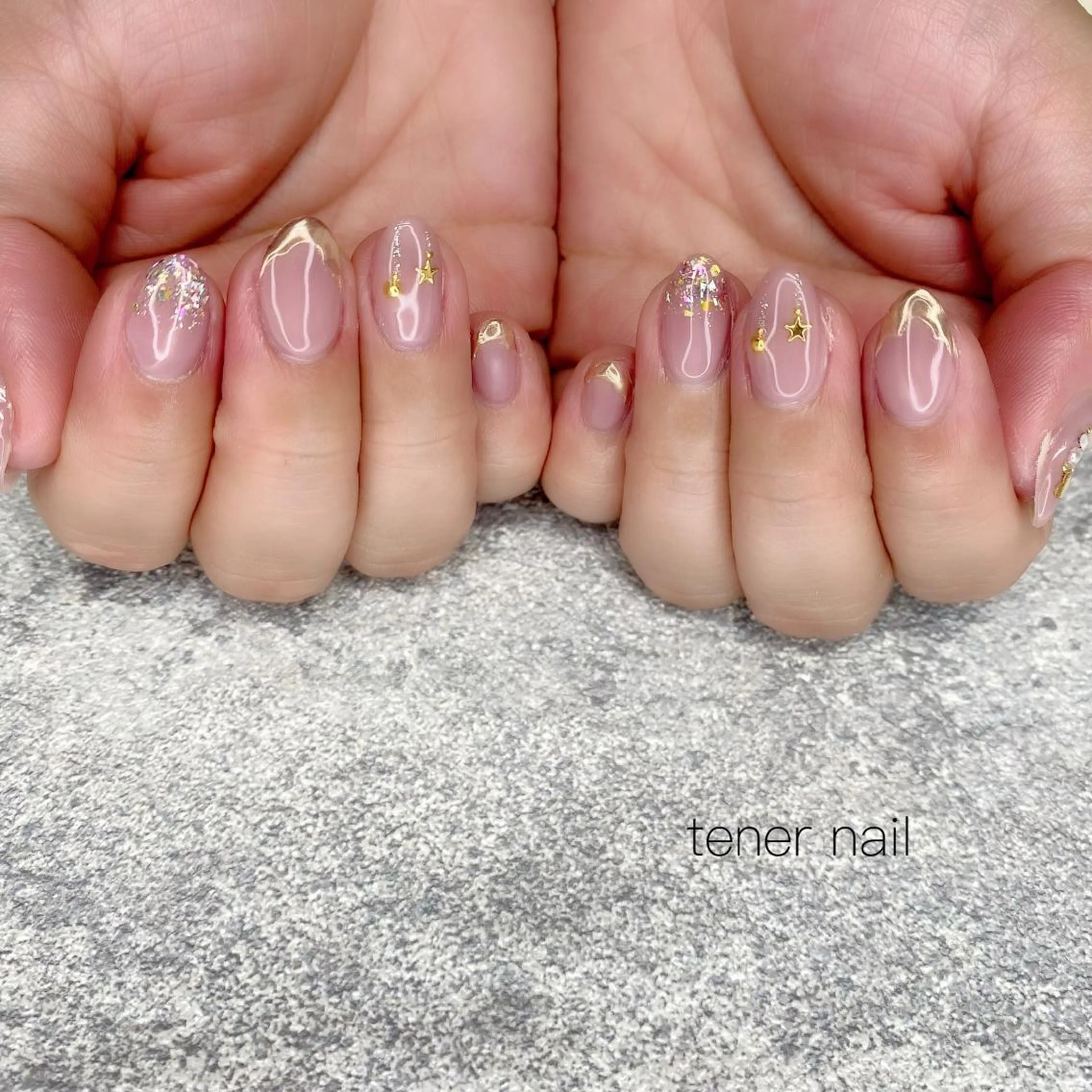 ネイル ピンク 冬ネイル クリスマス テネルネイル tener nailのネイルデザイン